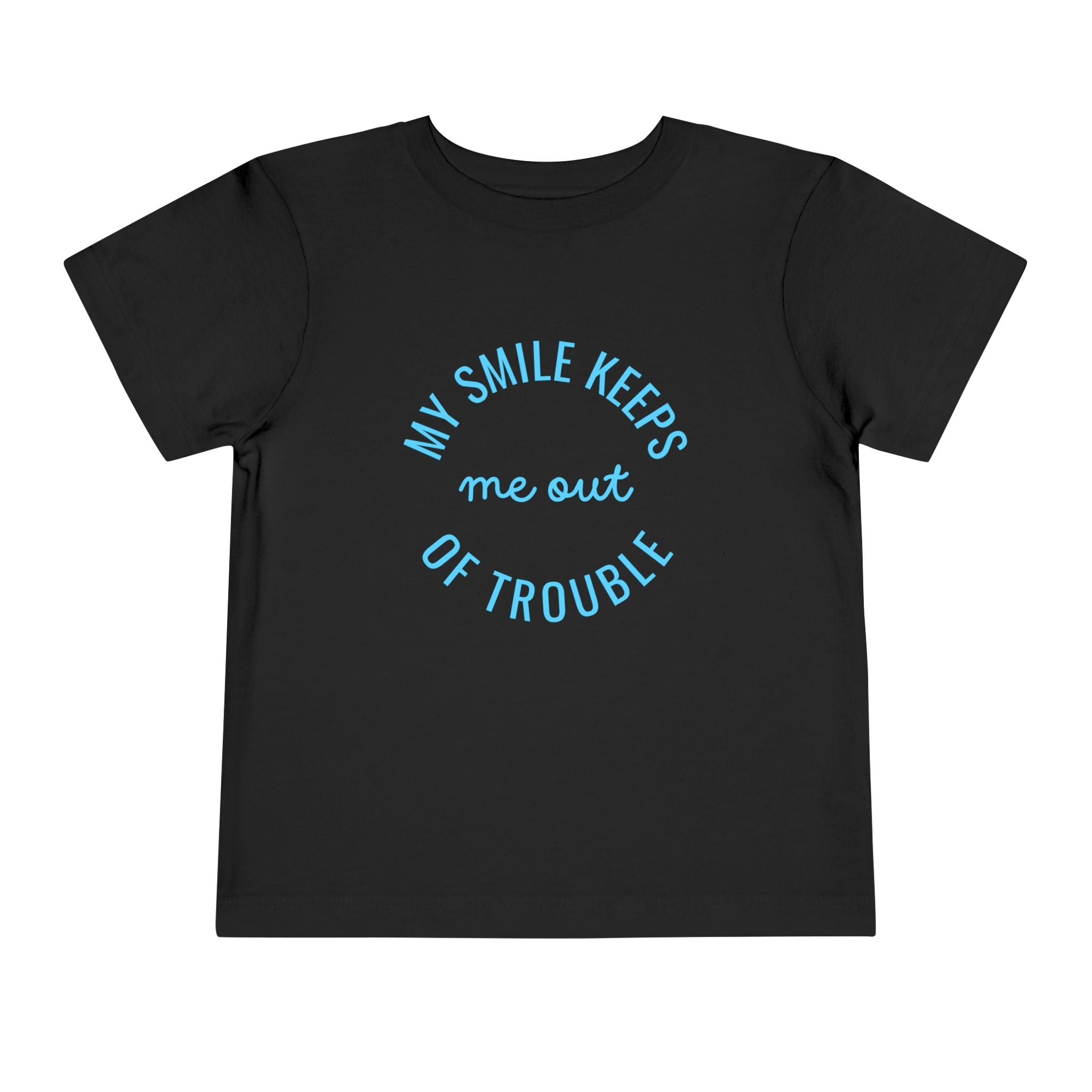 My Smile Keeps Me Out Of Trouble Toddler Tee