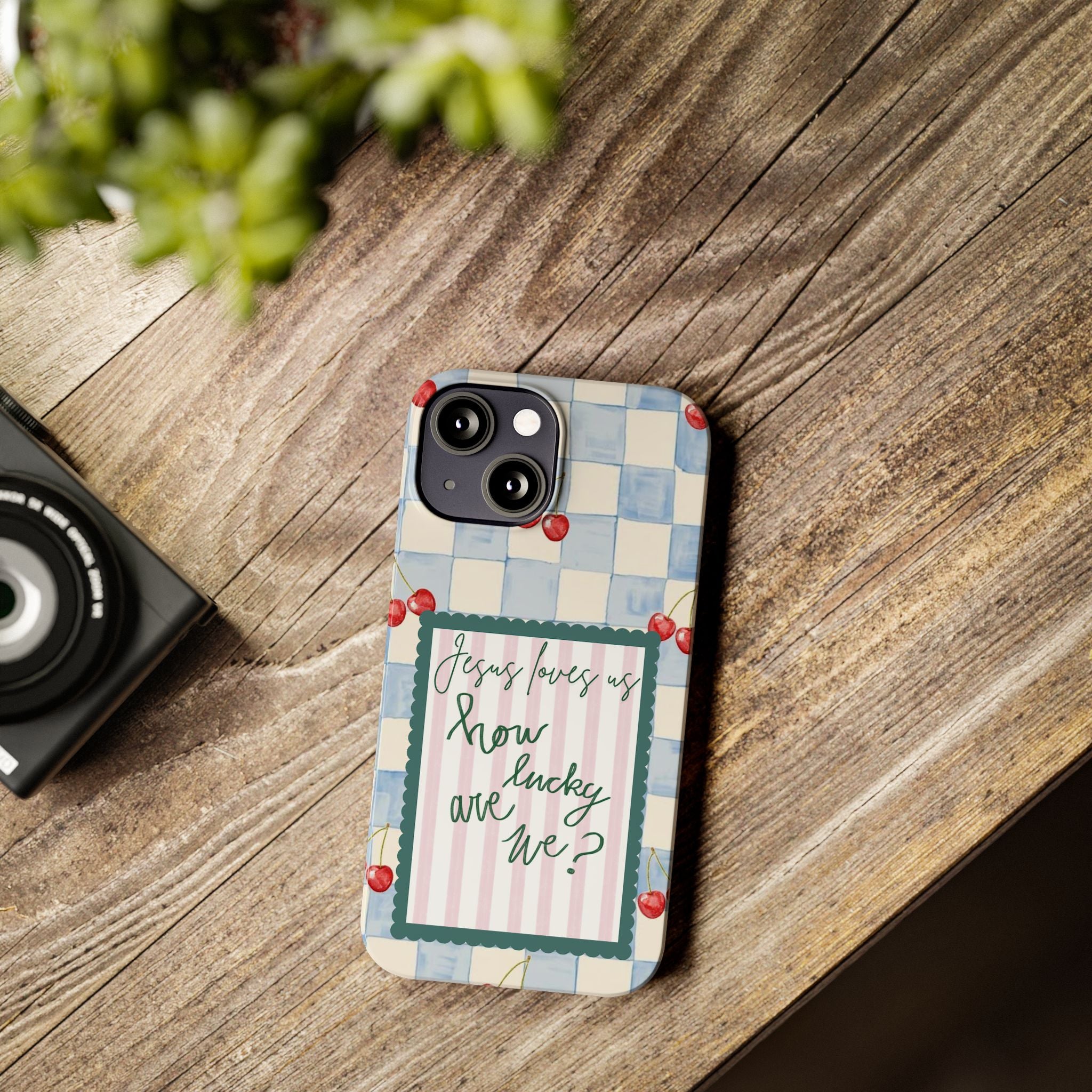 Jesus Loves Us iPhone Case
