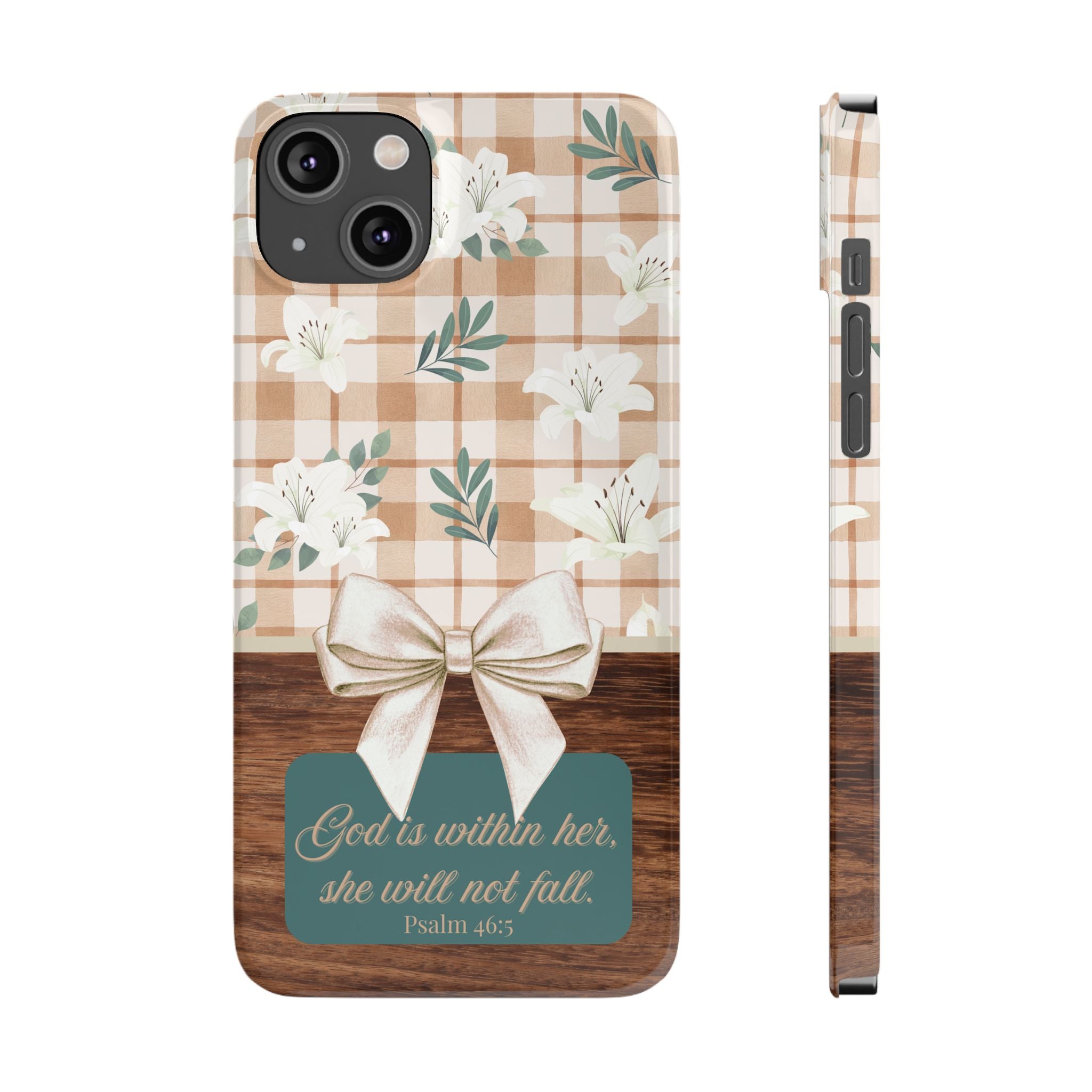 God Is Within Her She Will Not Fall iPhone Case