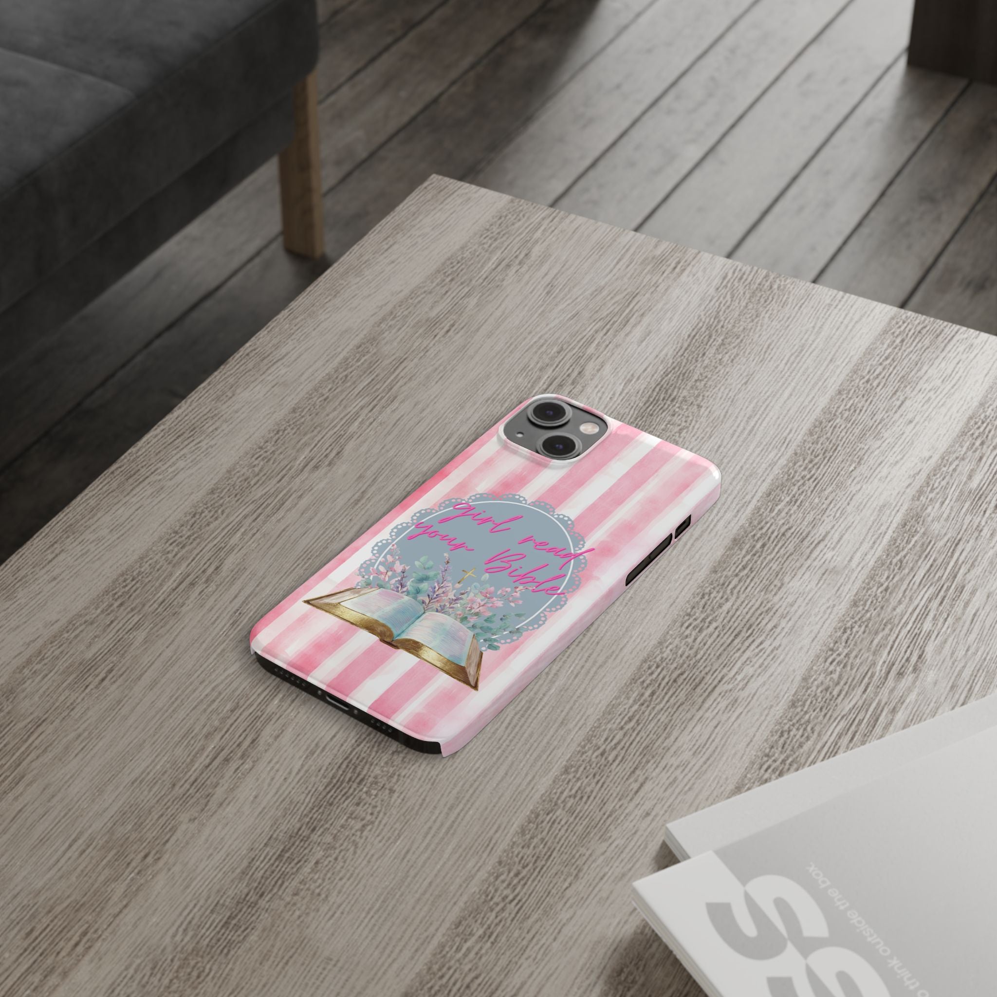 Girl Read Your Bible iPhone Case