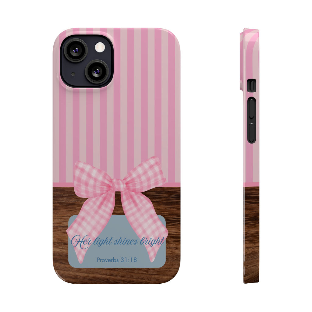 Her Light Shines Bright iPhone Case