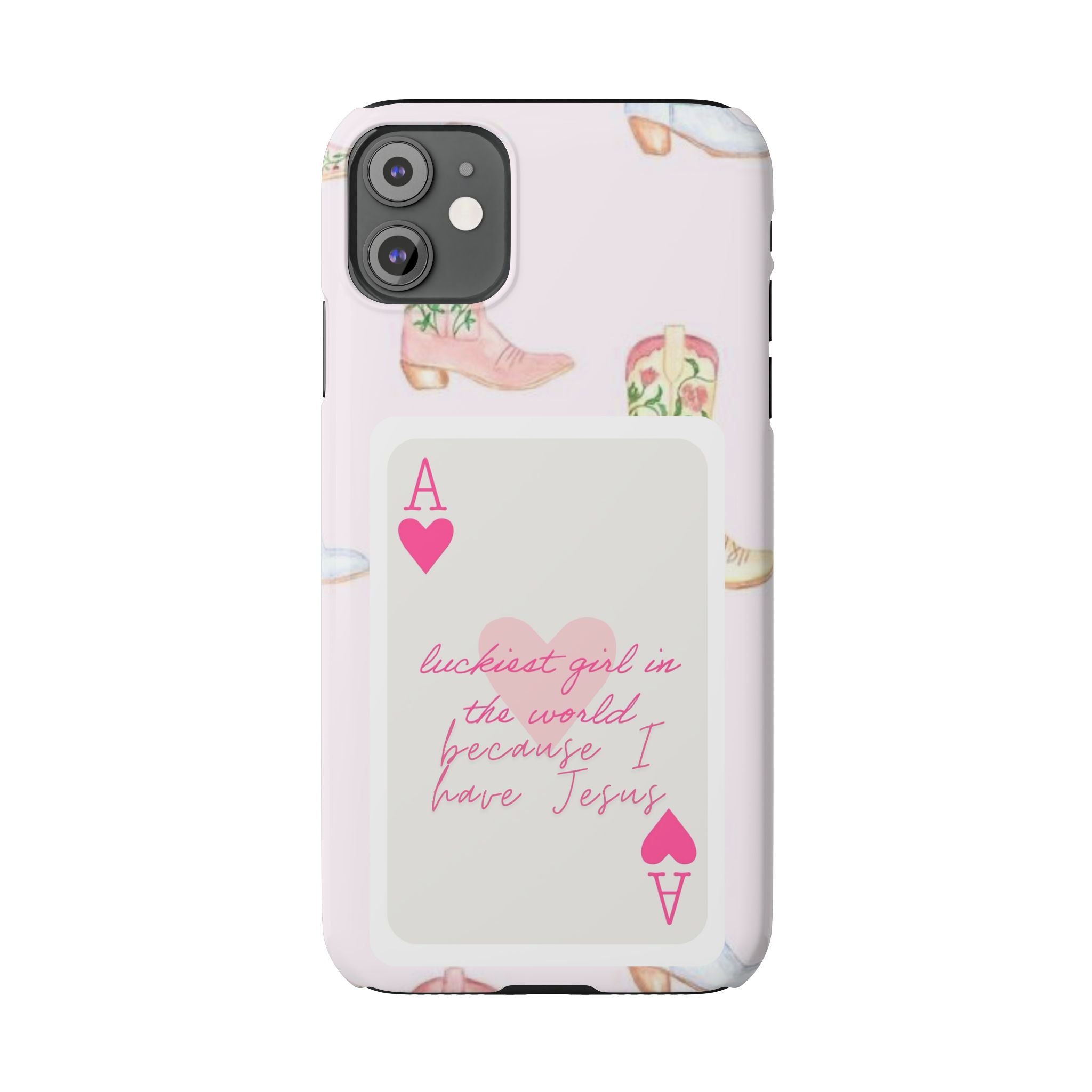 Luckiest Girl In The World iPhone Case