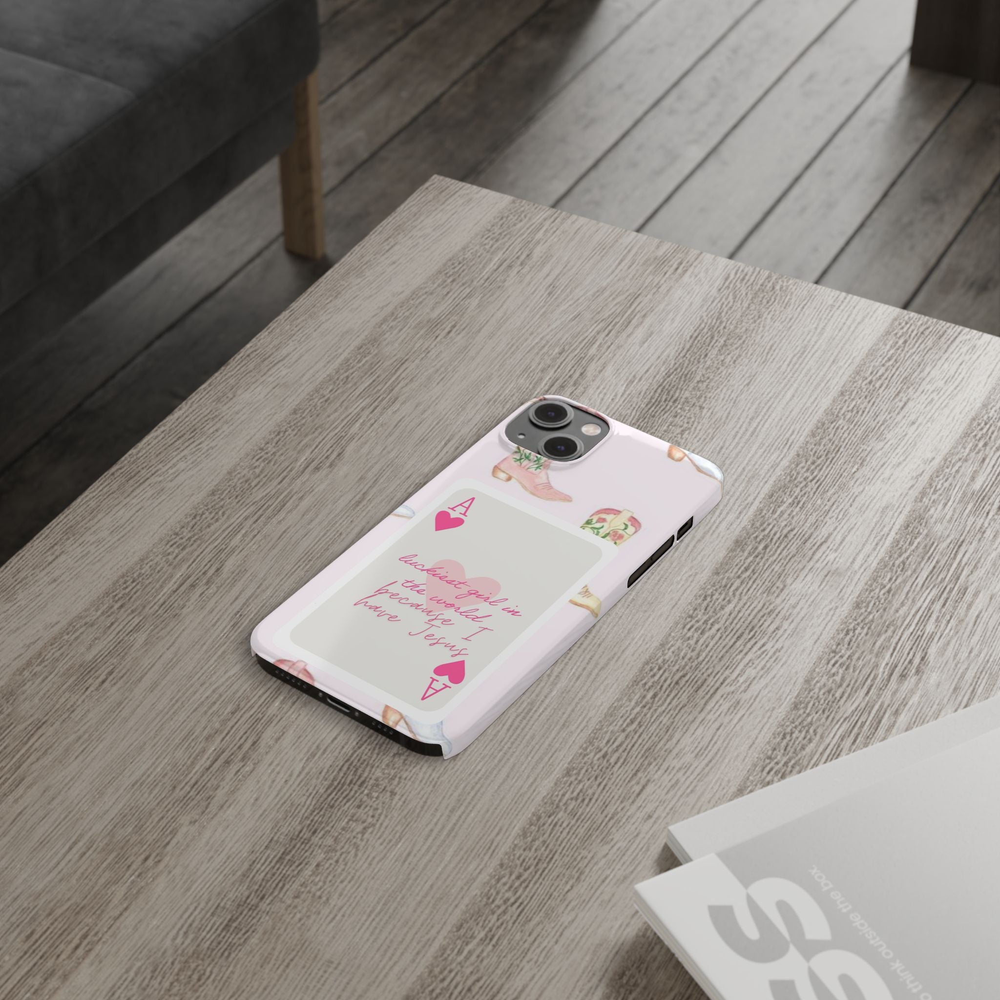 Luckiest Girl In The World iPhone Case