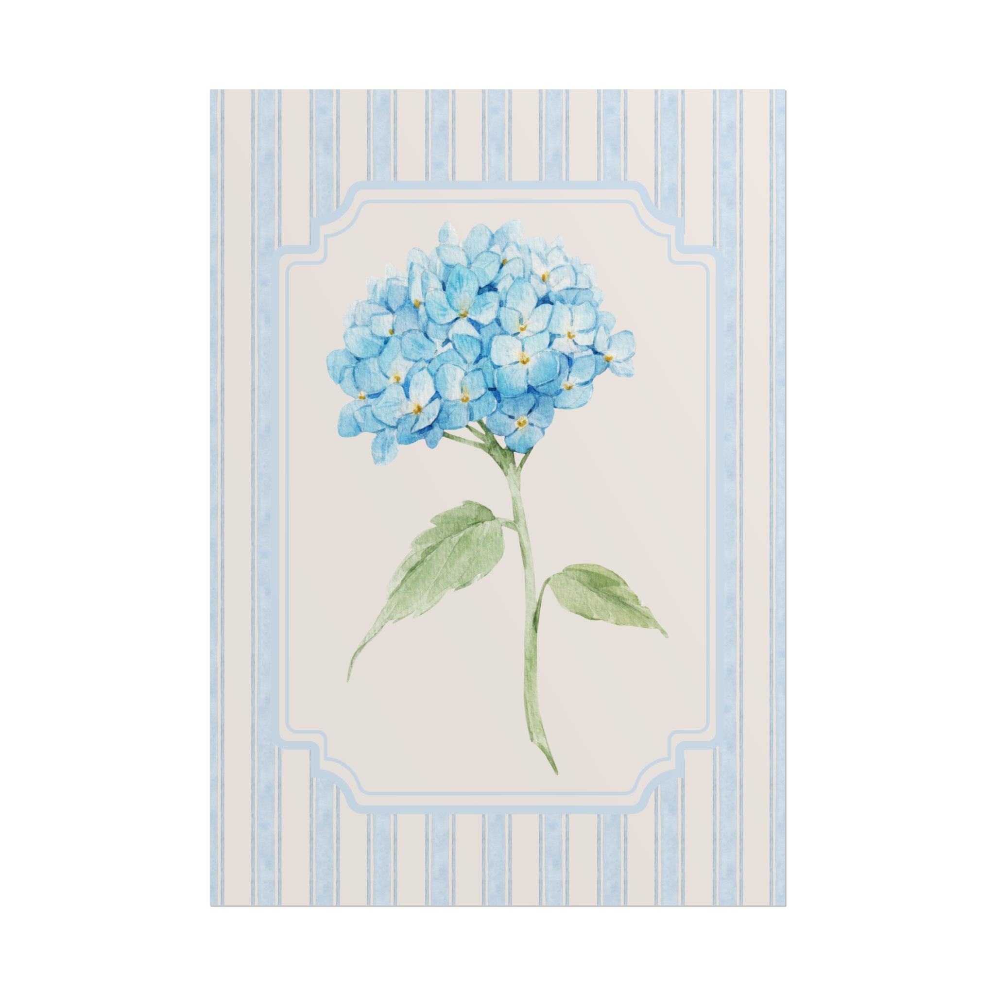 Blue Hydrangea Two Unframed Poster