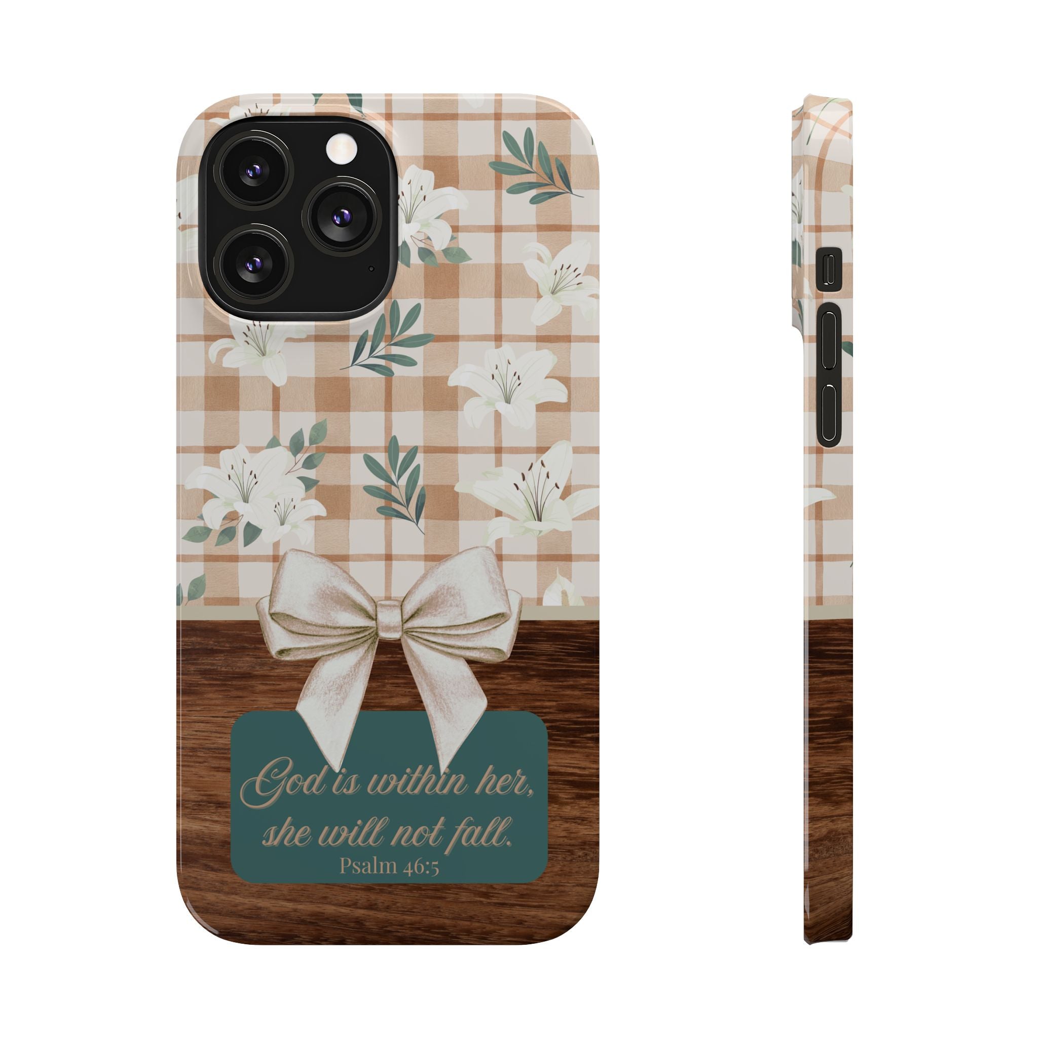 God Is Within Her She Will Not Fall iPhone Case