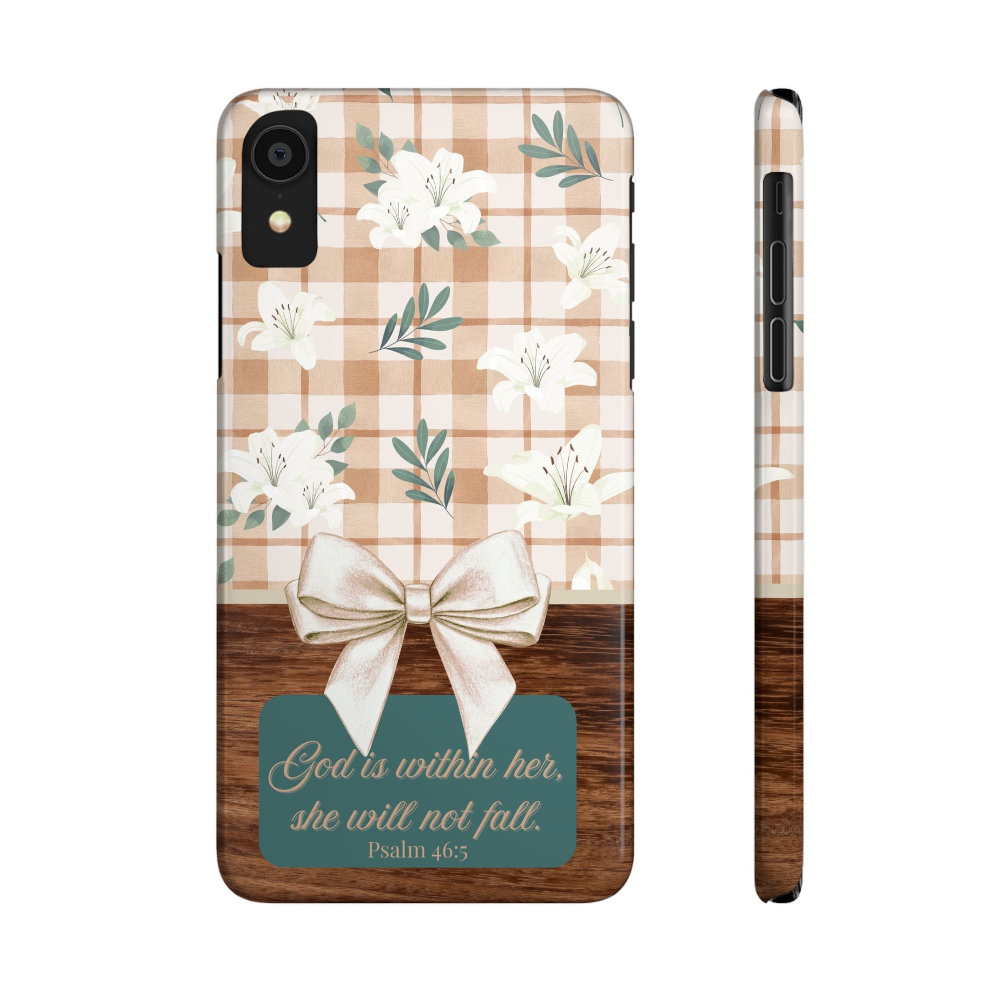 God Is Within Her She Will Not Fall iPhone Case