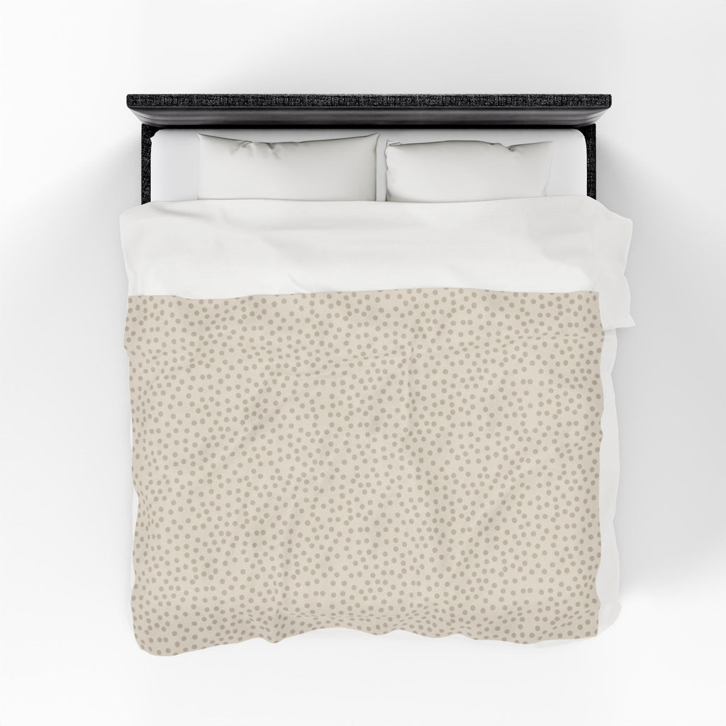 Dotty Oversized Throw Blanket By Little Grace co.