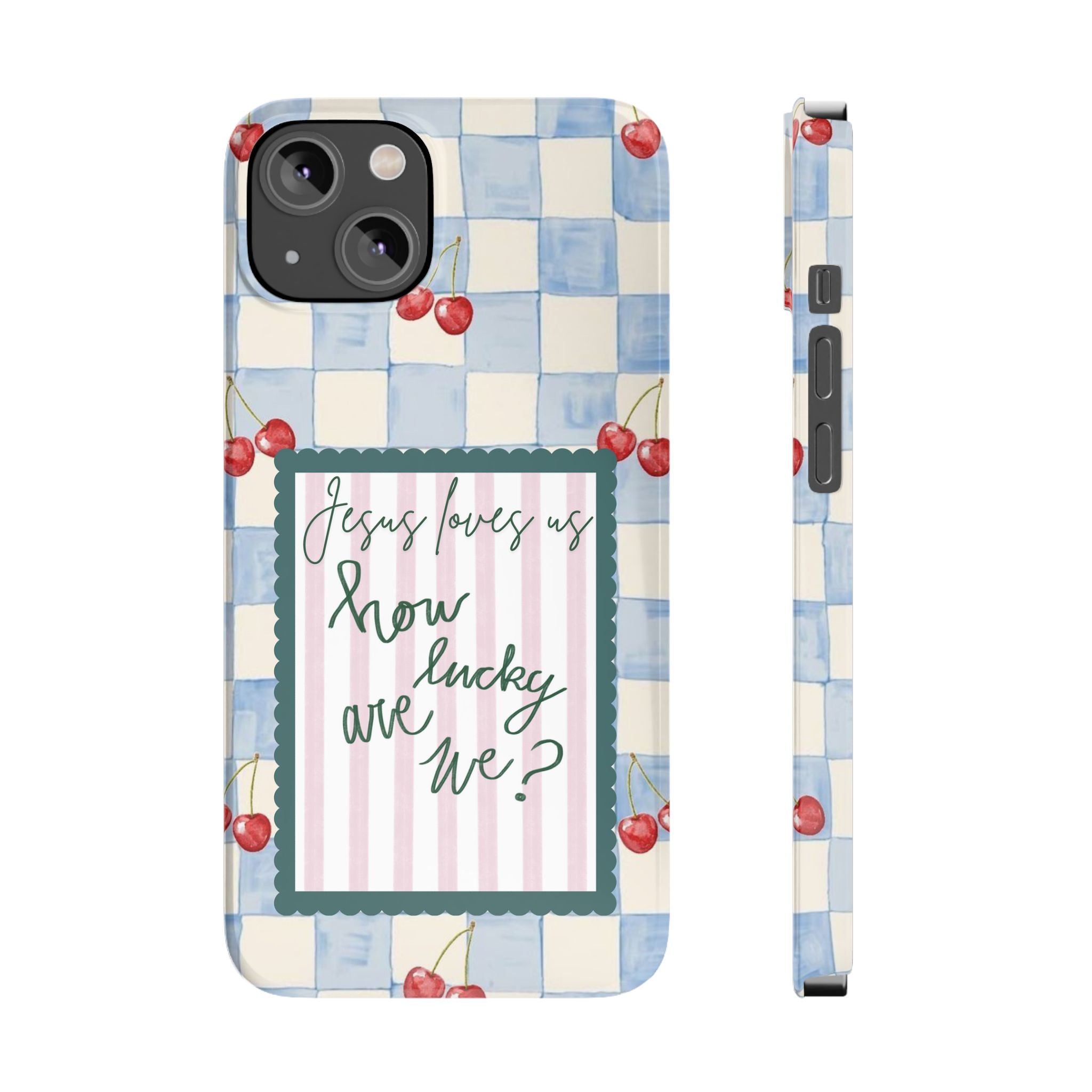 Jesus Loves Us iPhone Case
