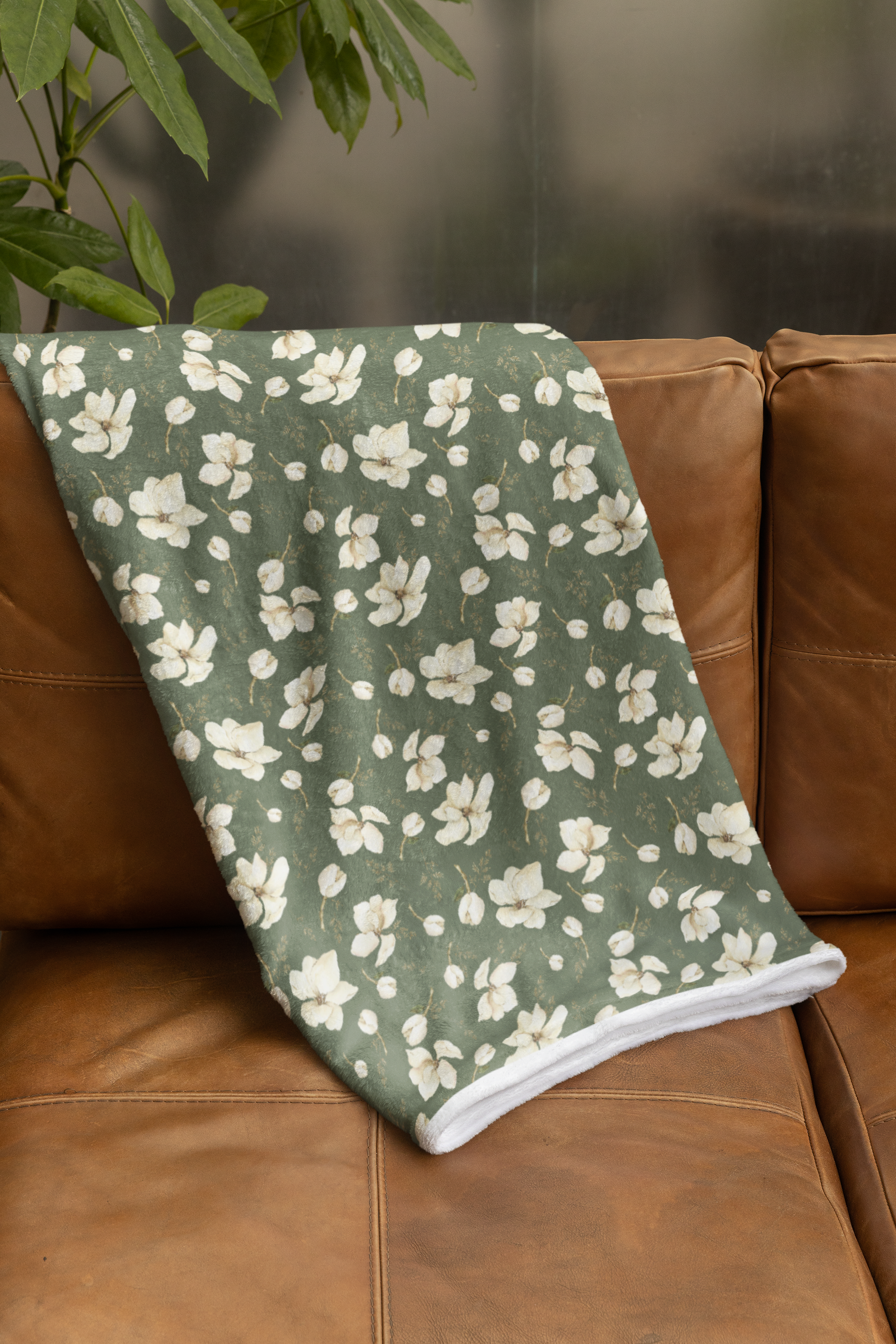 Simple Magnolia Oversized Throw Blanket By Little Grace co.