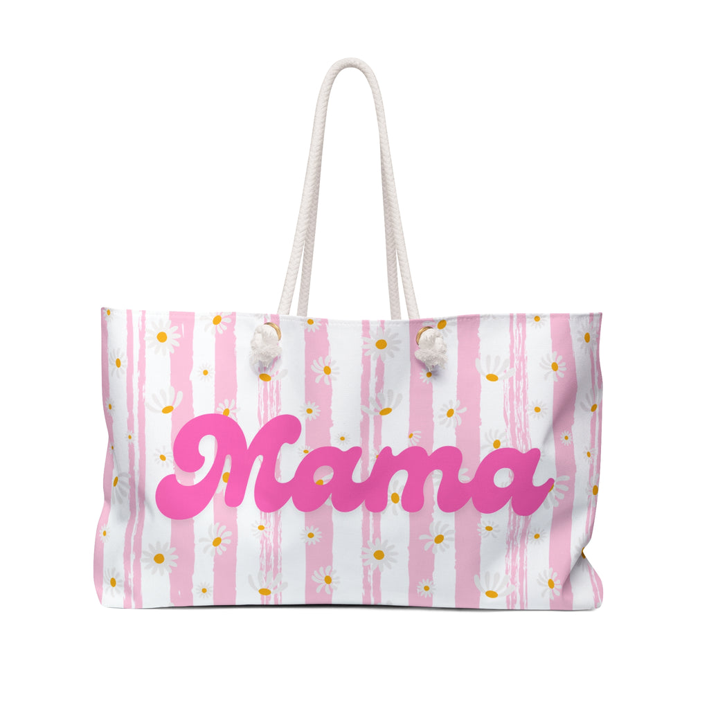 Pink Daisy Mama Weekender Bag