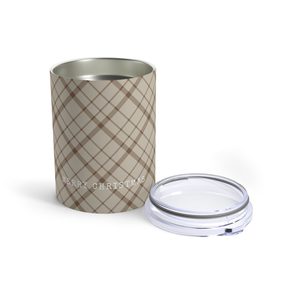 Plaid Merry Christmas Mini Tumbler