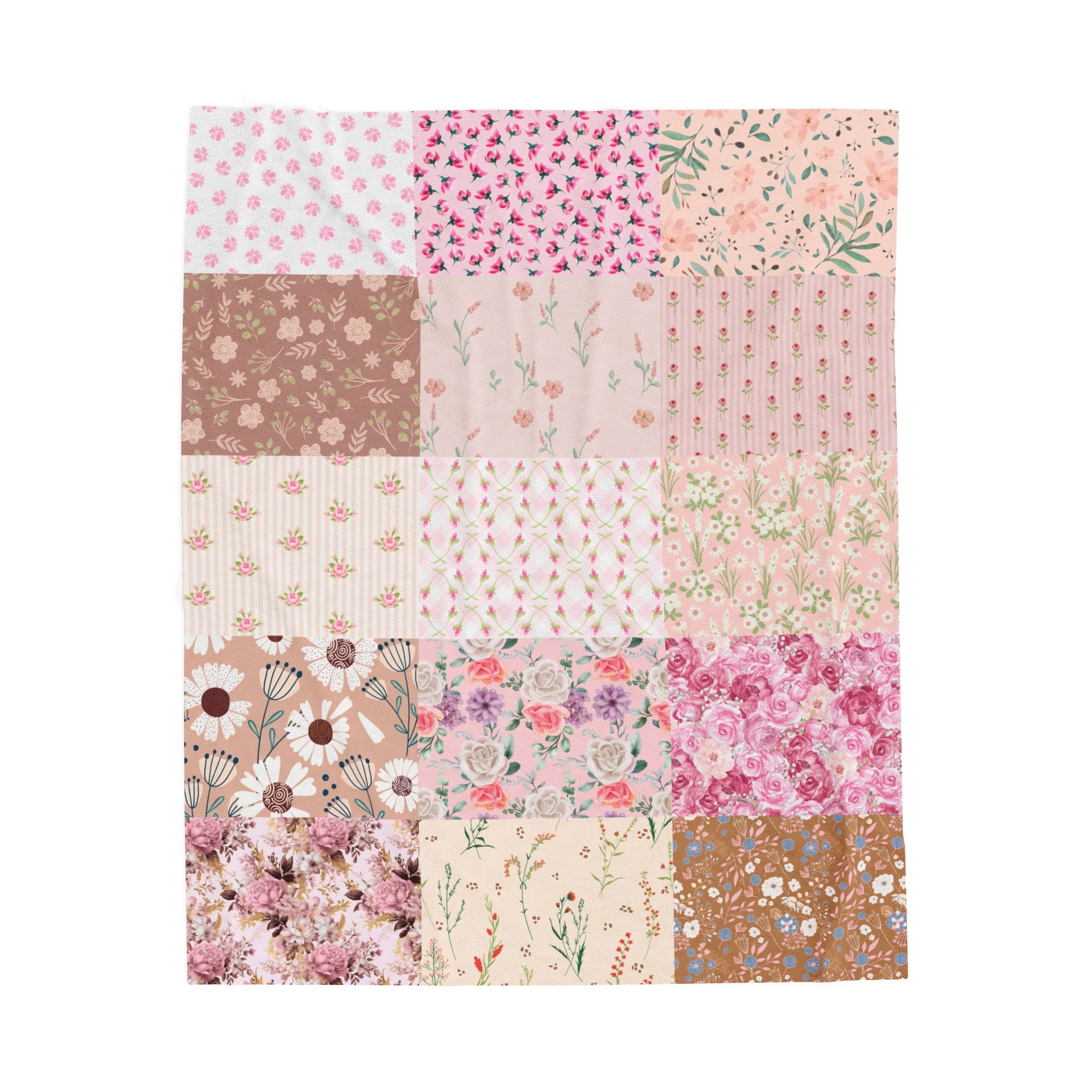 Floral Patchwork Blanket