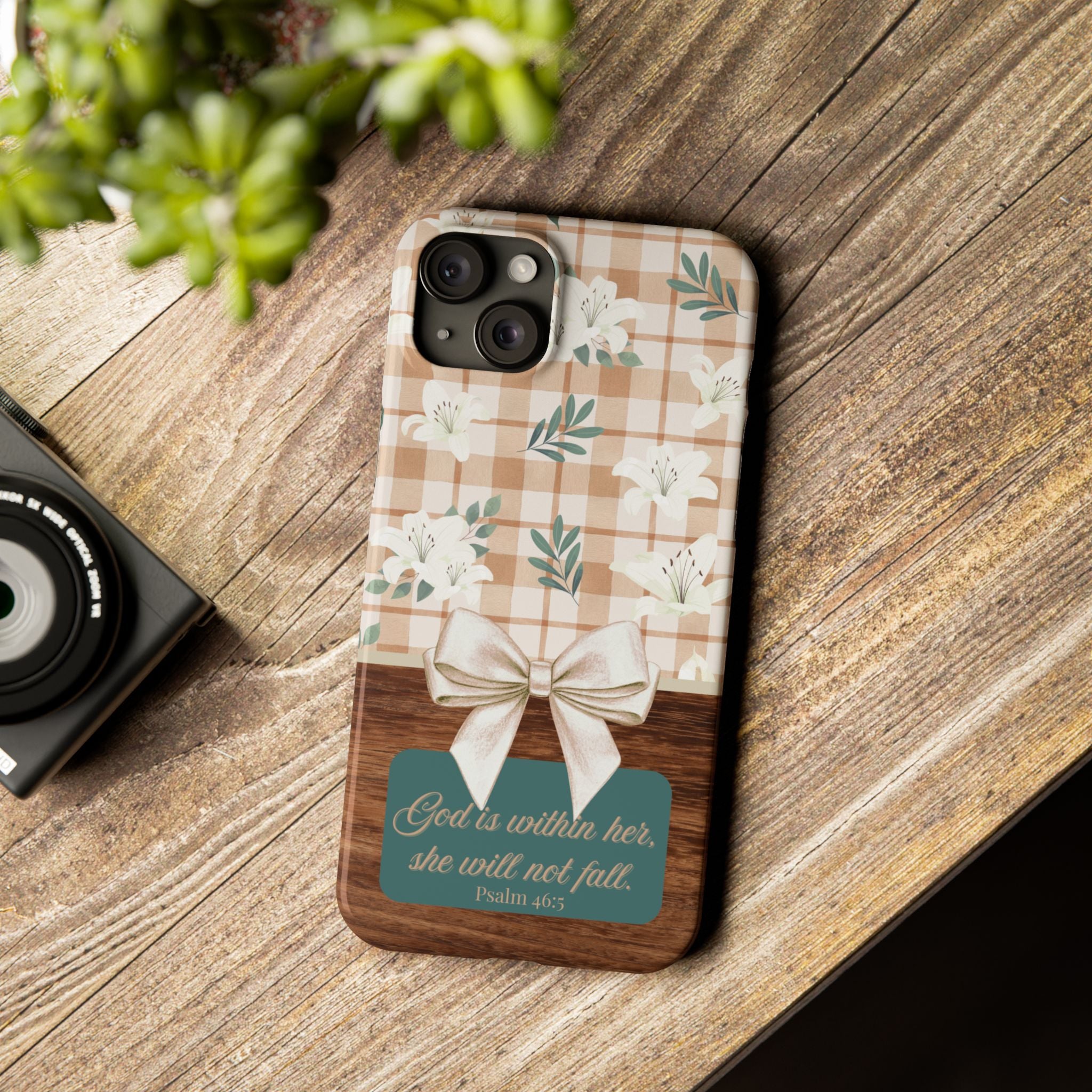 God Is Within Her She Will Not Fall iPhone Case