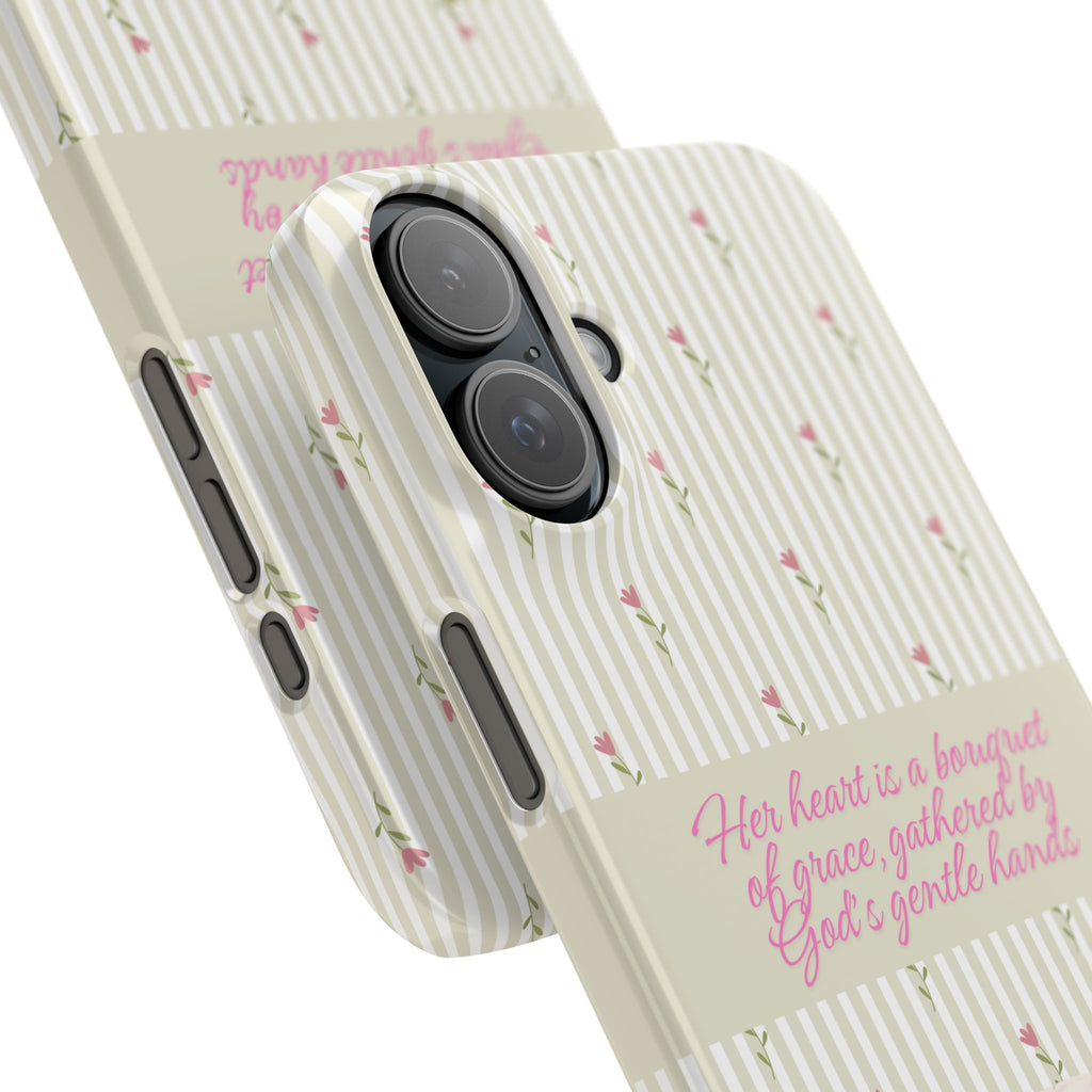 Her Heart Is A Bouquet Of Grace iPhone Case