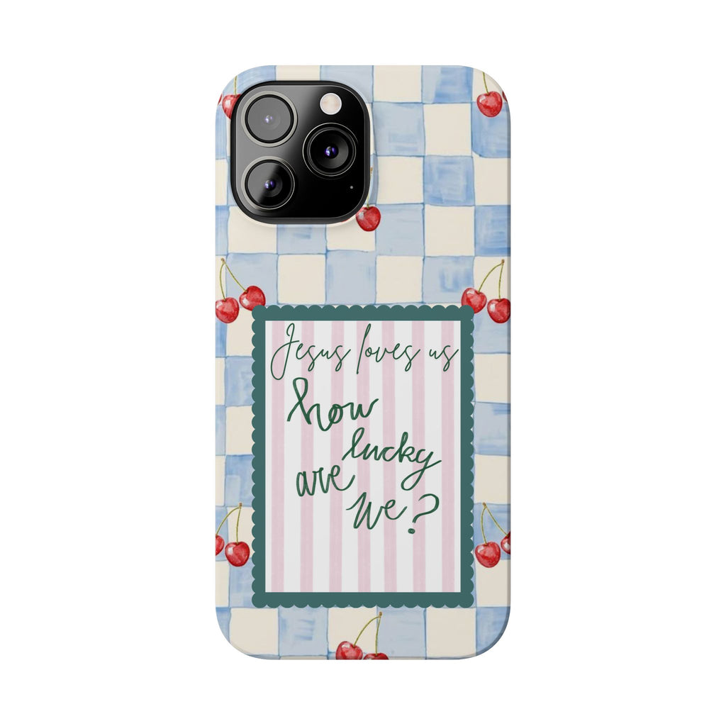 Jesus Loves Us iPhone Case