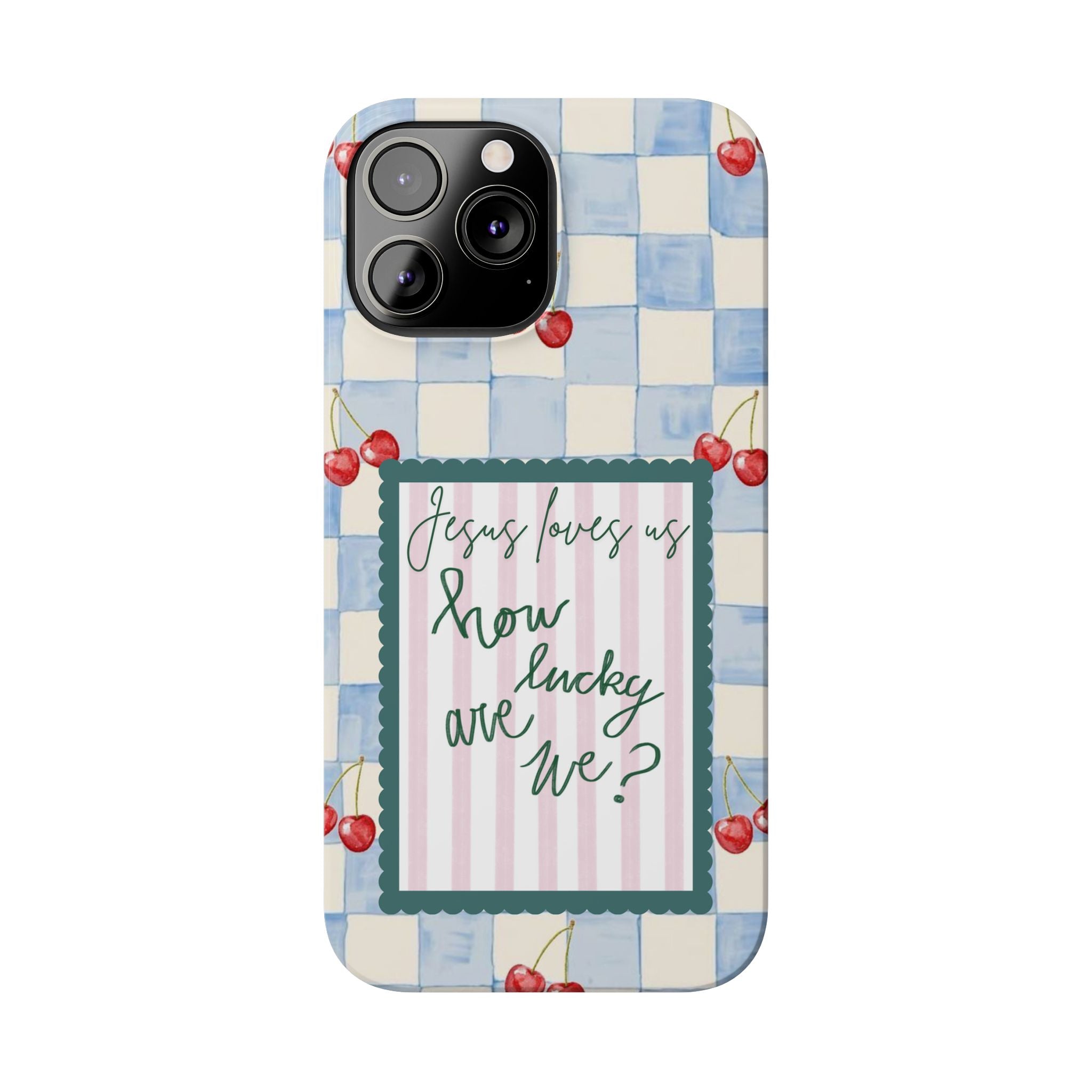 Jesus Loves Us iPhone Case