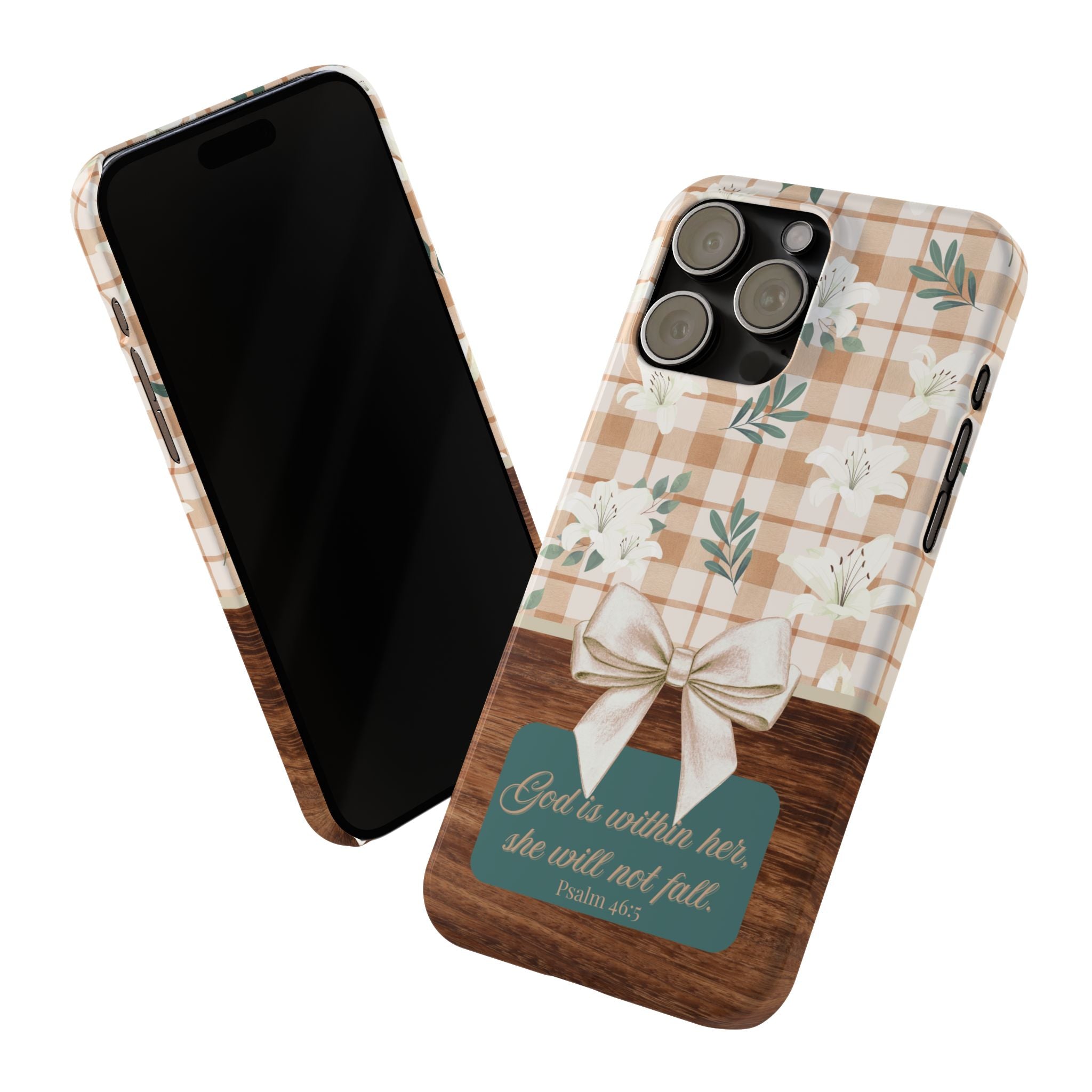 God Is Within Her She Will Not Fall iPhone Case