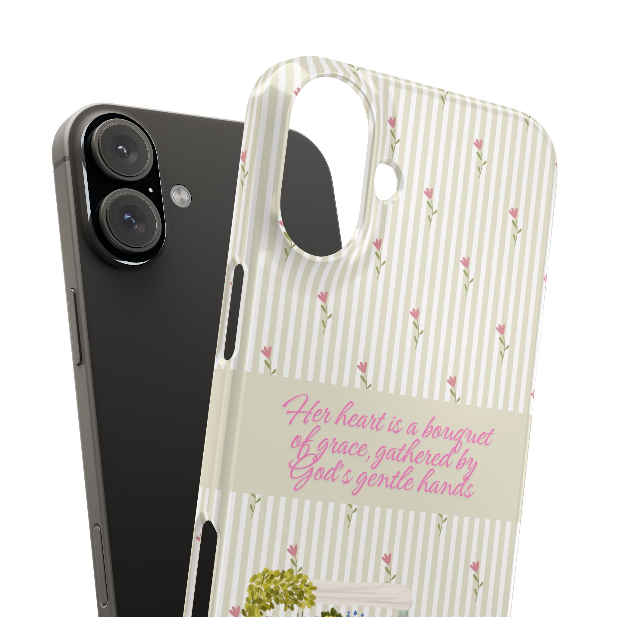 Her Heart Is A Bouquet Of Grace iPhone Case