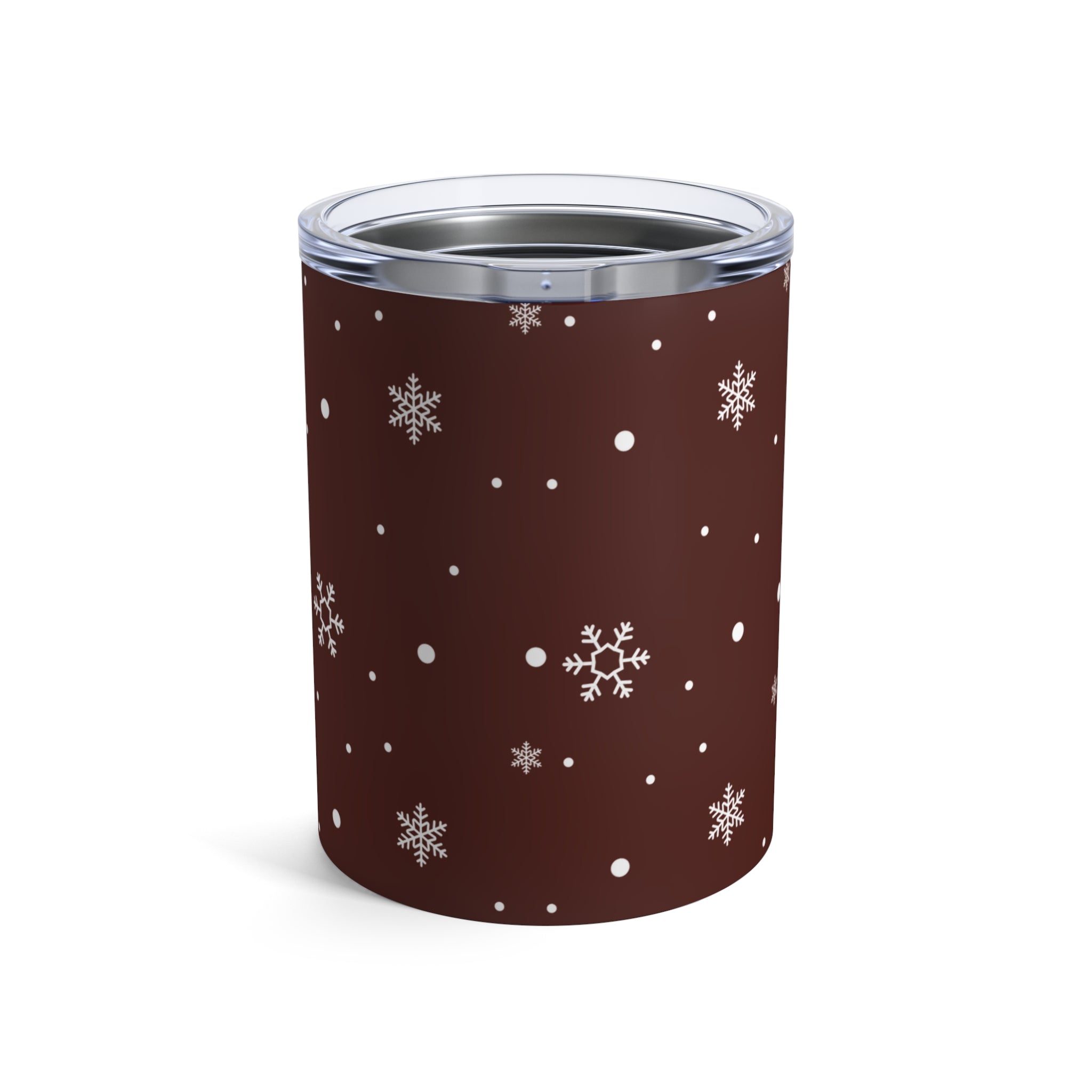 Maroon Snowflake Mini Tumbler