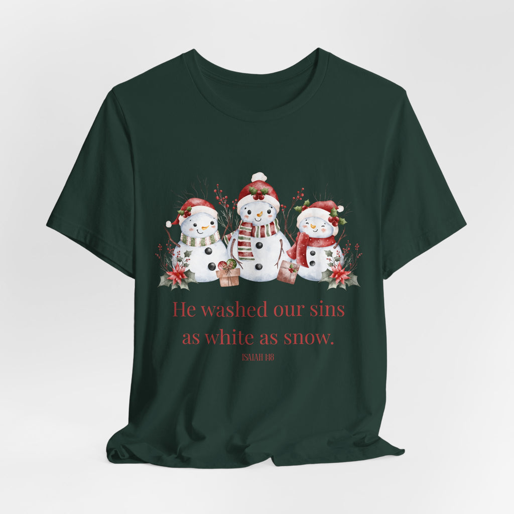 He Washed Our Sin As White As Snow Tee