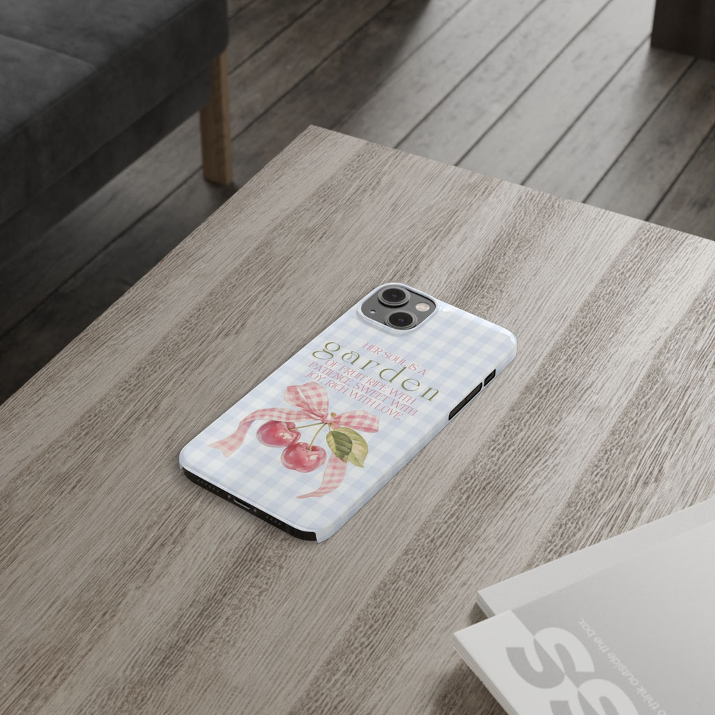 Her Soul Is A Garden iPhone Case