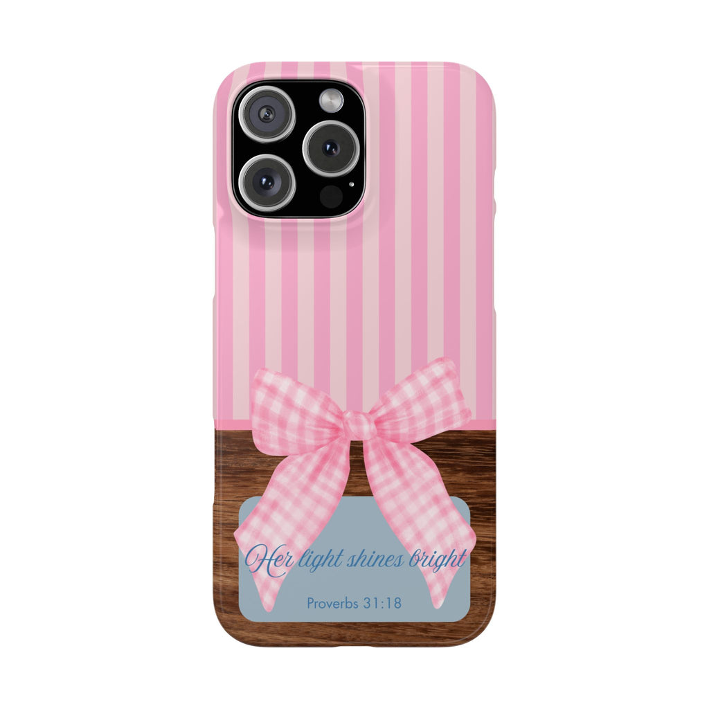 Her Light Shines Bright iPhone Case