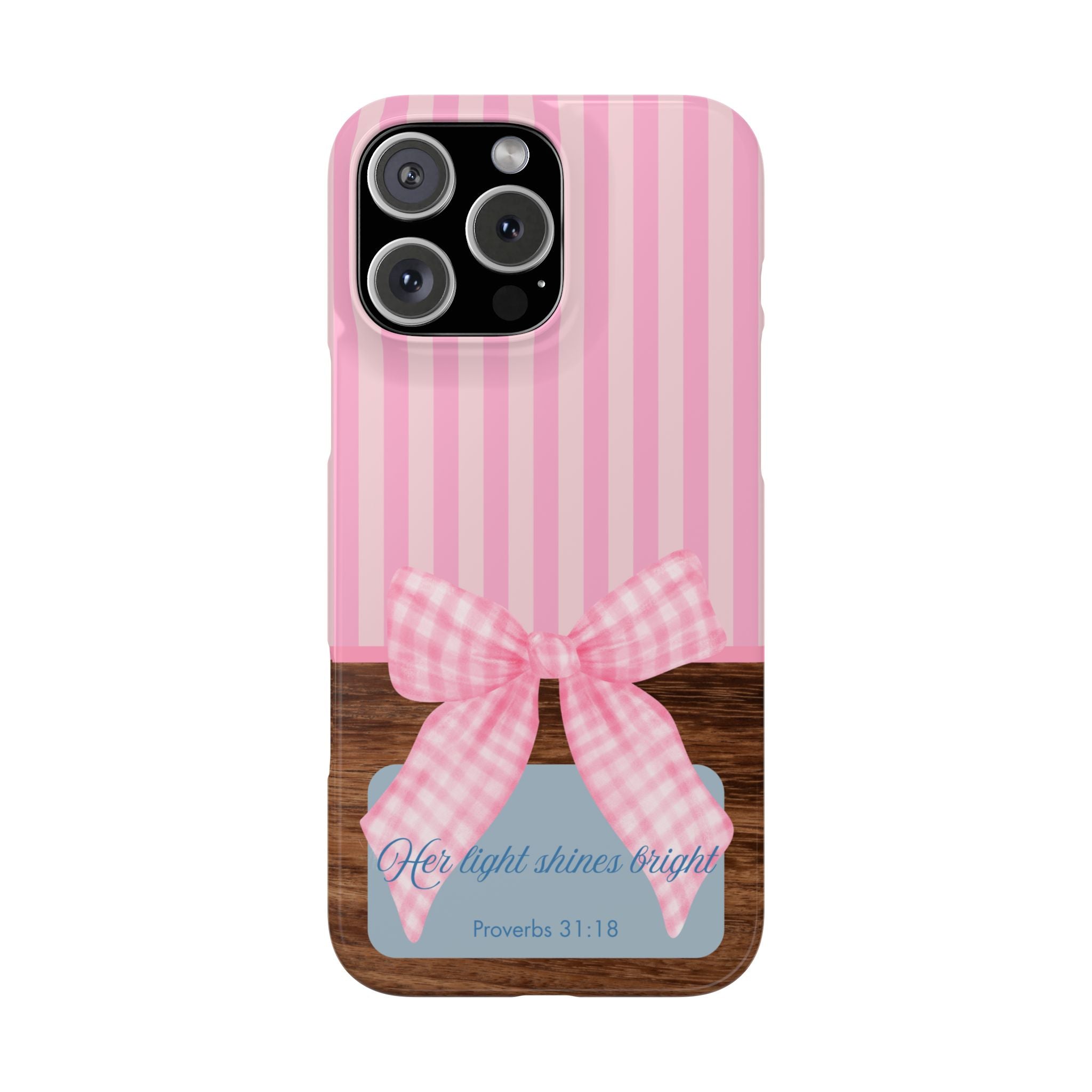 Her Light Shines Bright iPhone Case