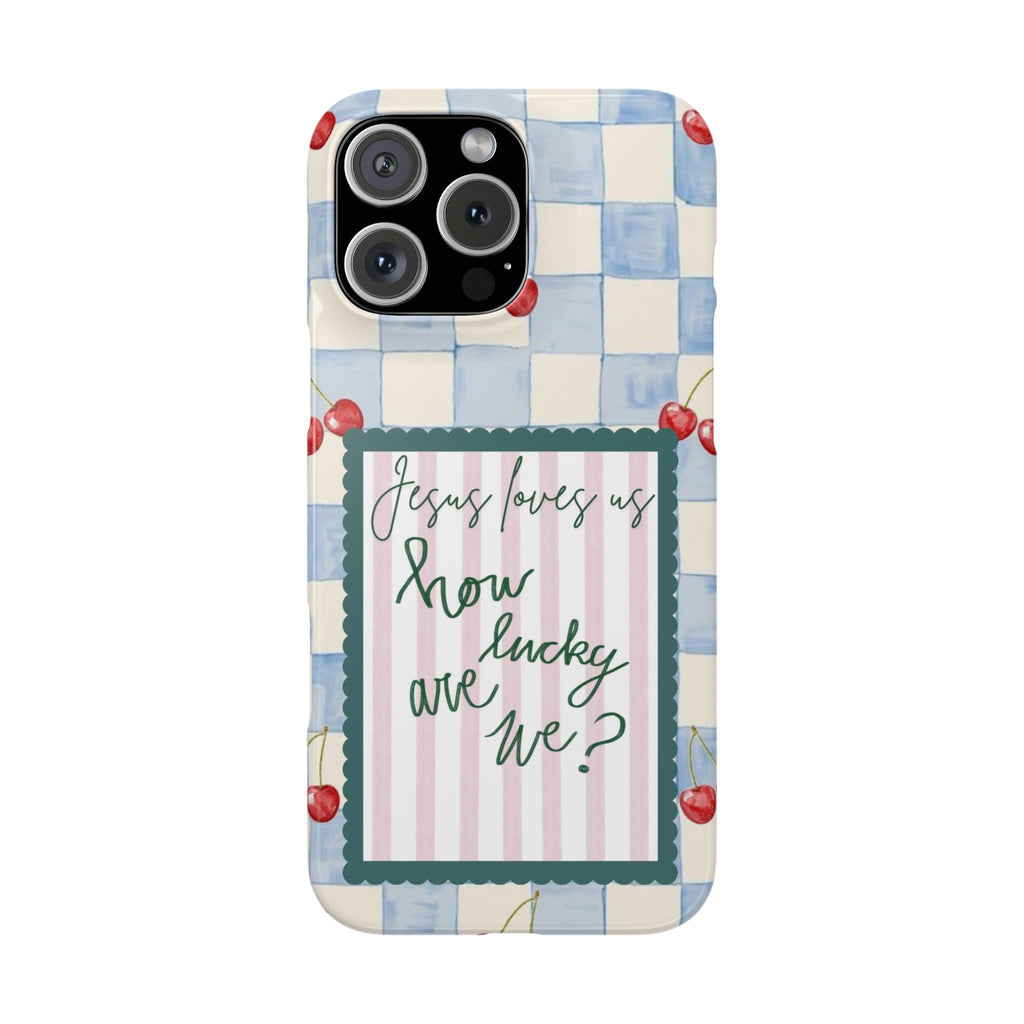 Jesus Loves Us iPhone Case