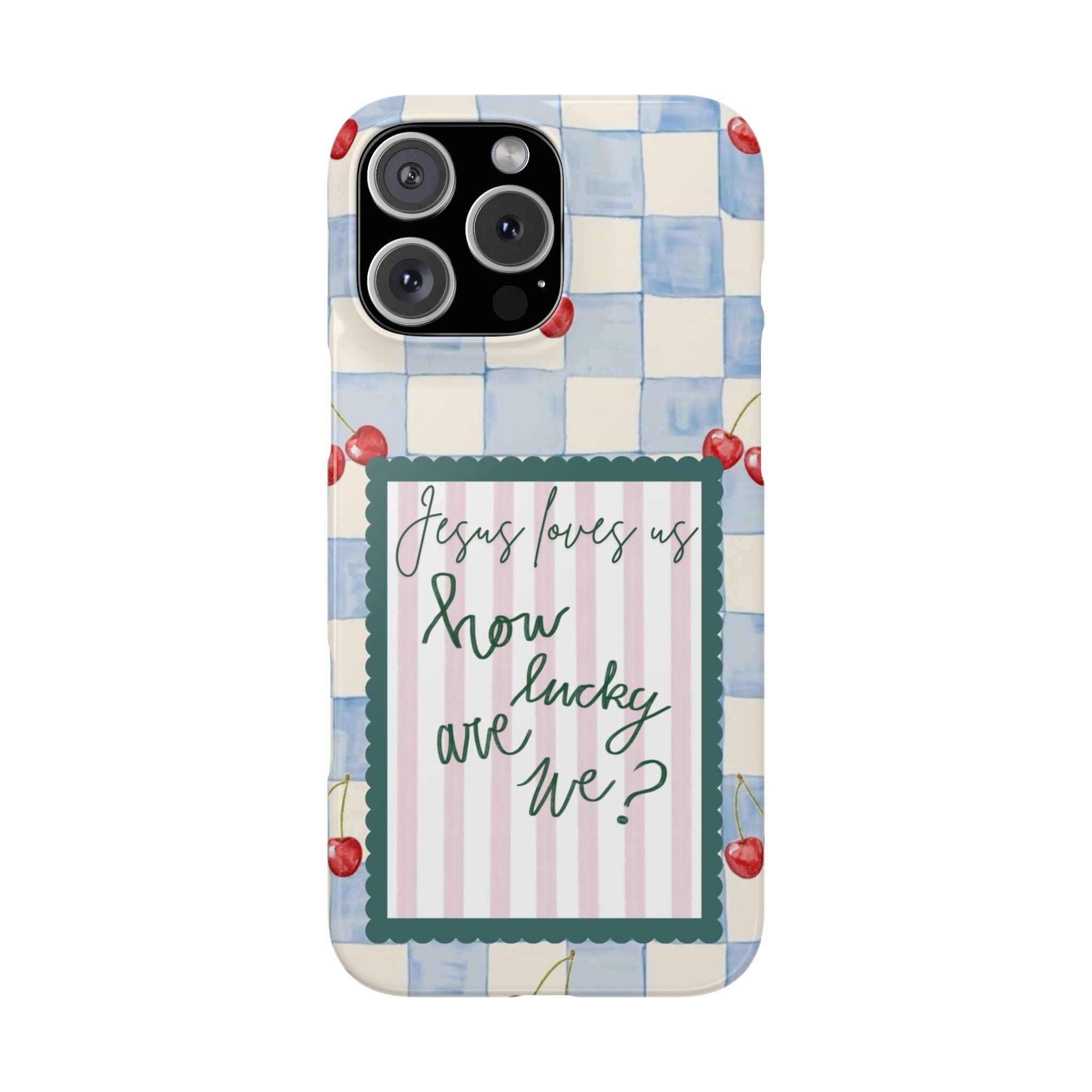 Jesus Loves Us iPhone Case