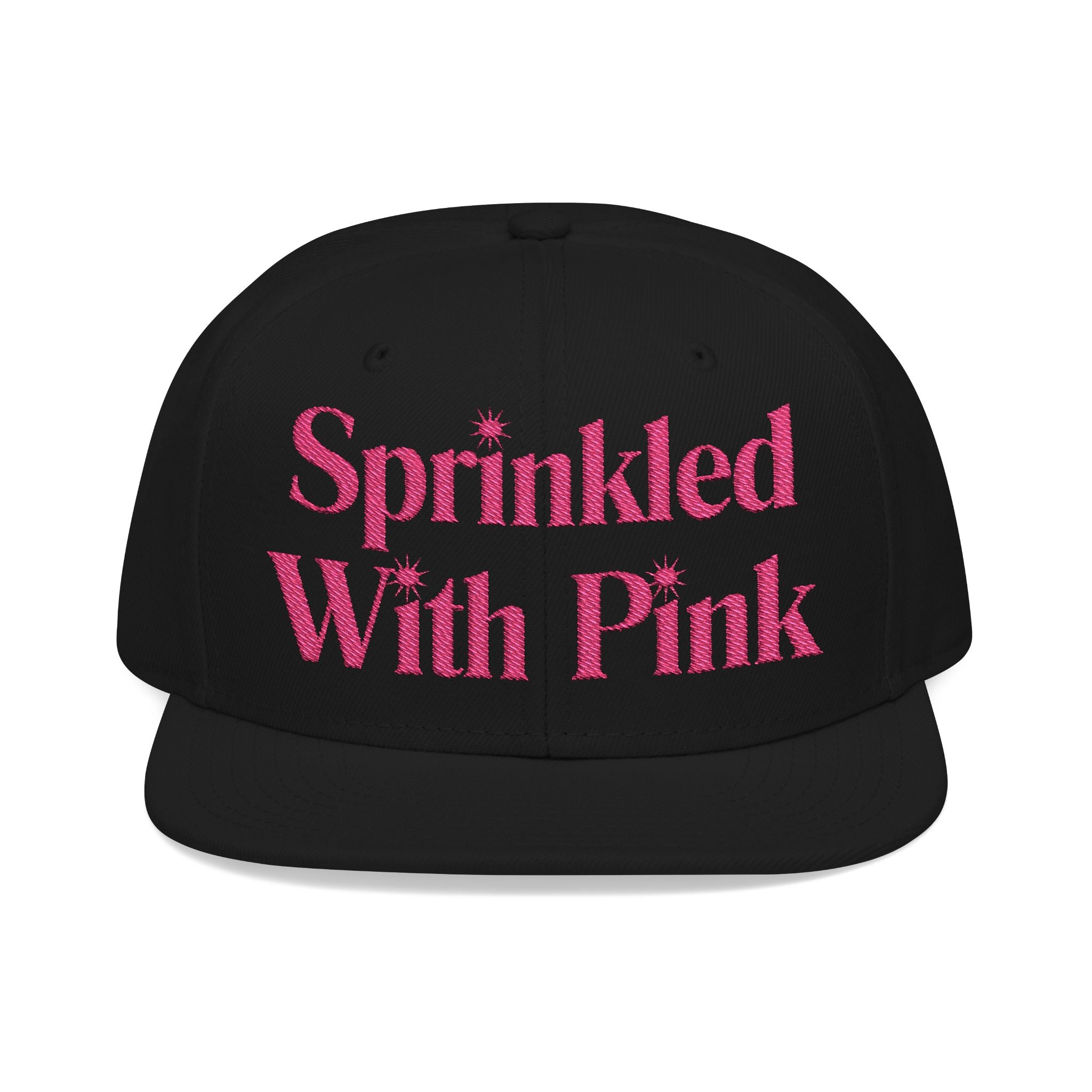 Sprinkled With Pink Embroidered Hat