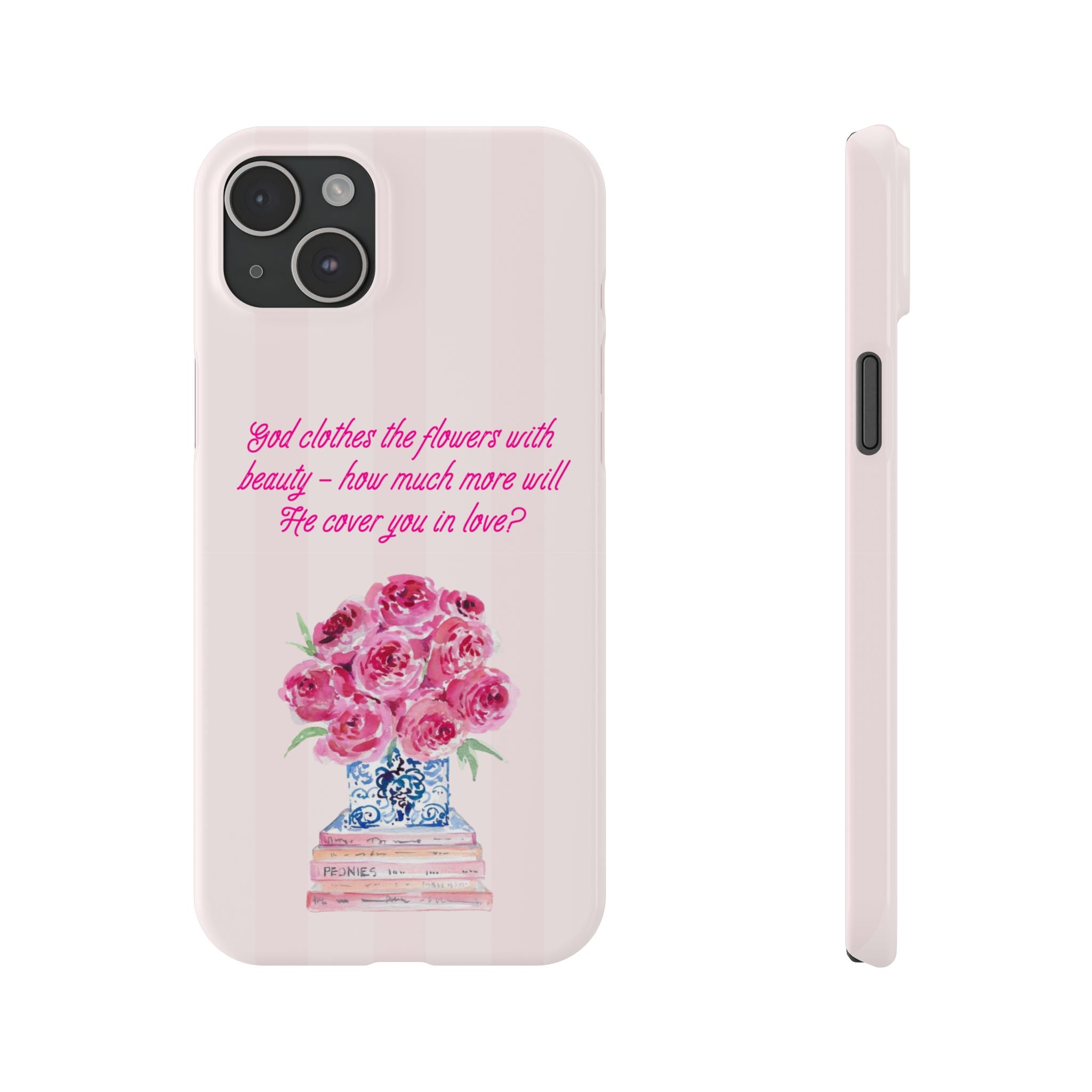 God Clothes The Flowers In Beauty Calling iPhone Case
