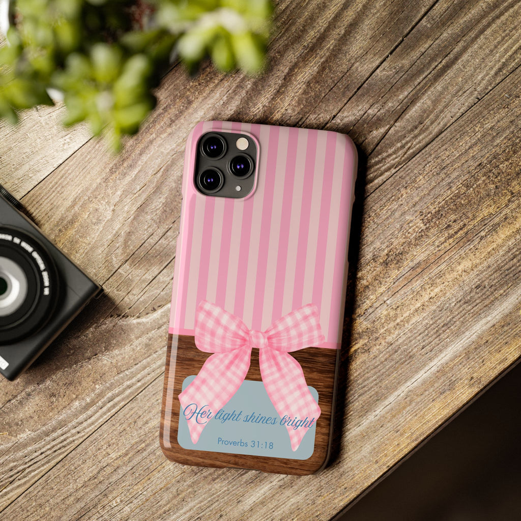 Her Light Shines Bright iPhone Case