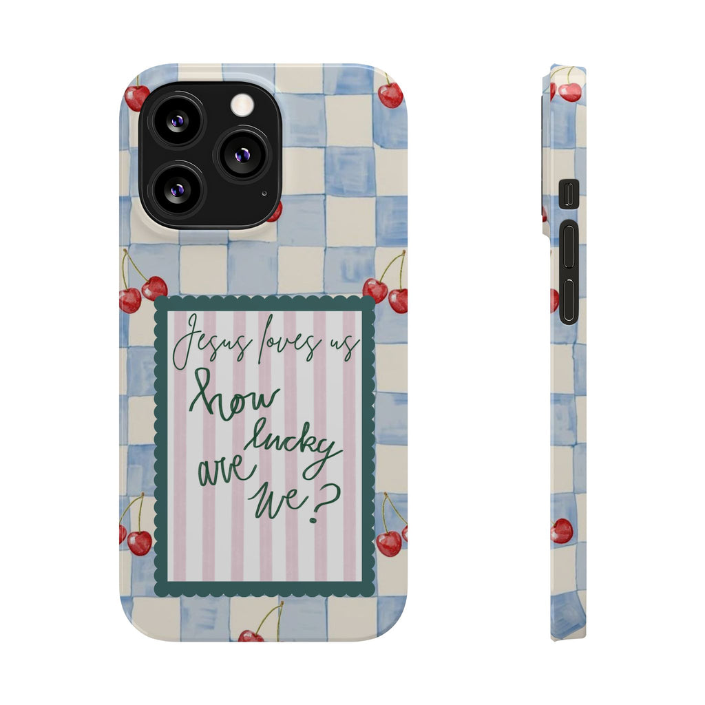 Jesus Loves Us iPhone Case