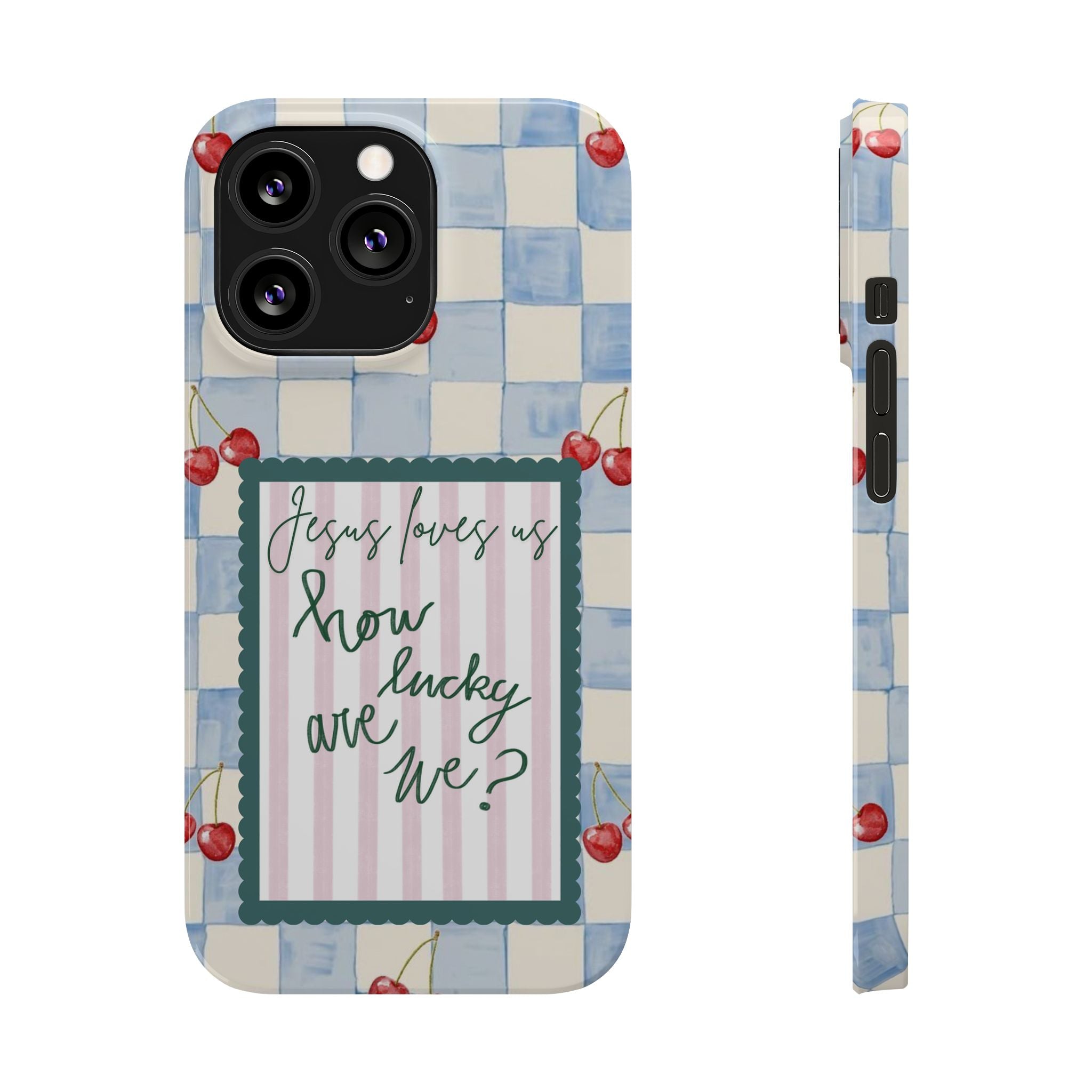Jesus Loves Us iPhone Case
