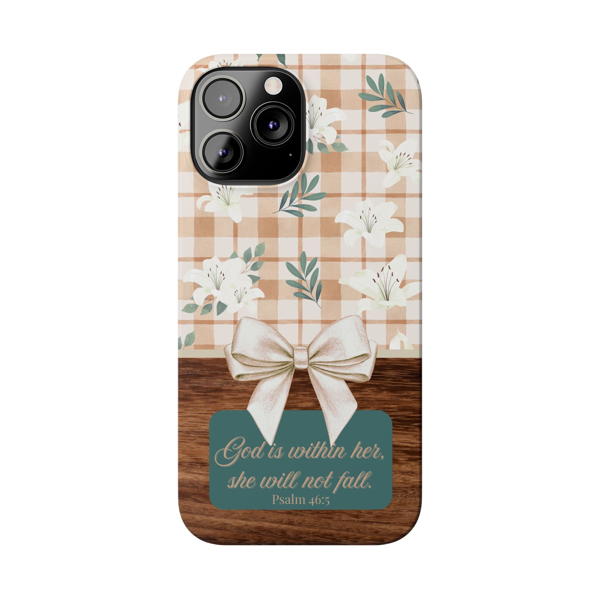 God Is Within Her She Will Not Fall iPhone Case