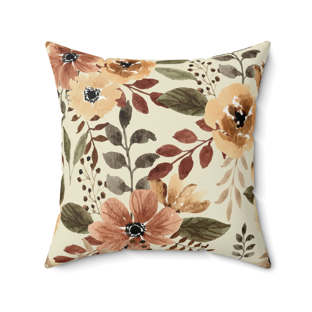 Neutral Flower Pillow