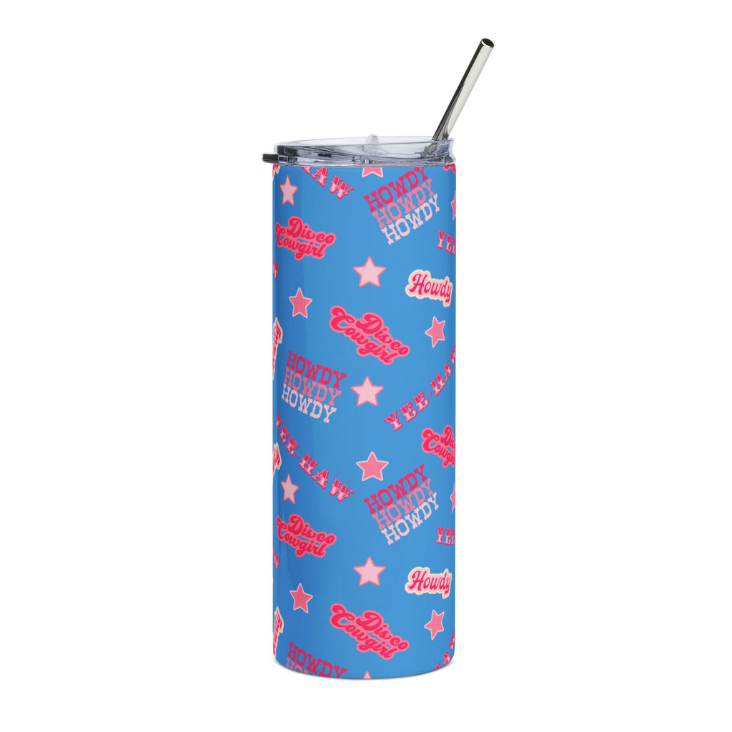 Blue Disco Cowgirl 20oz Tumbler