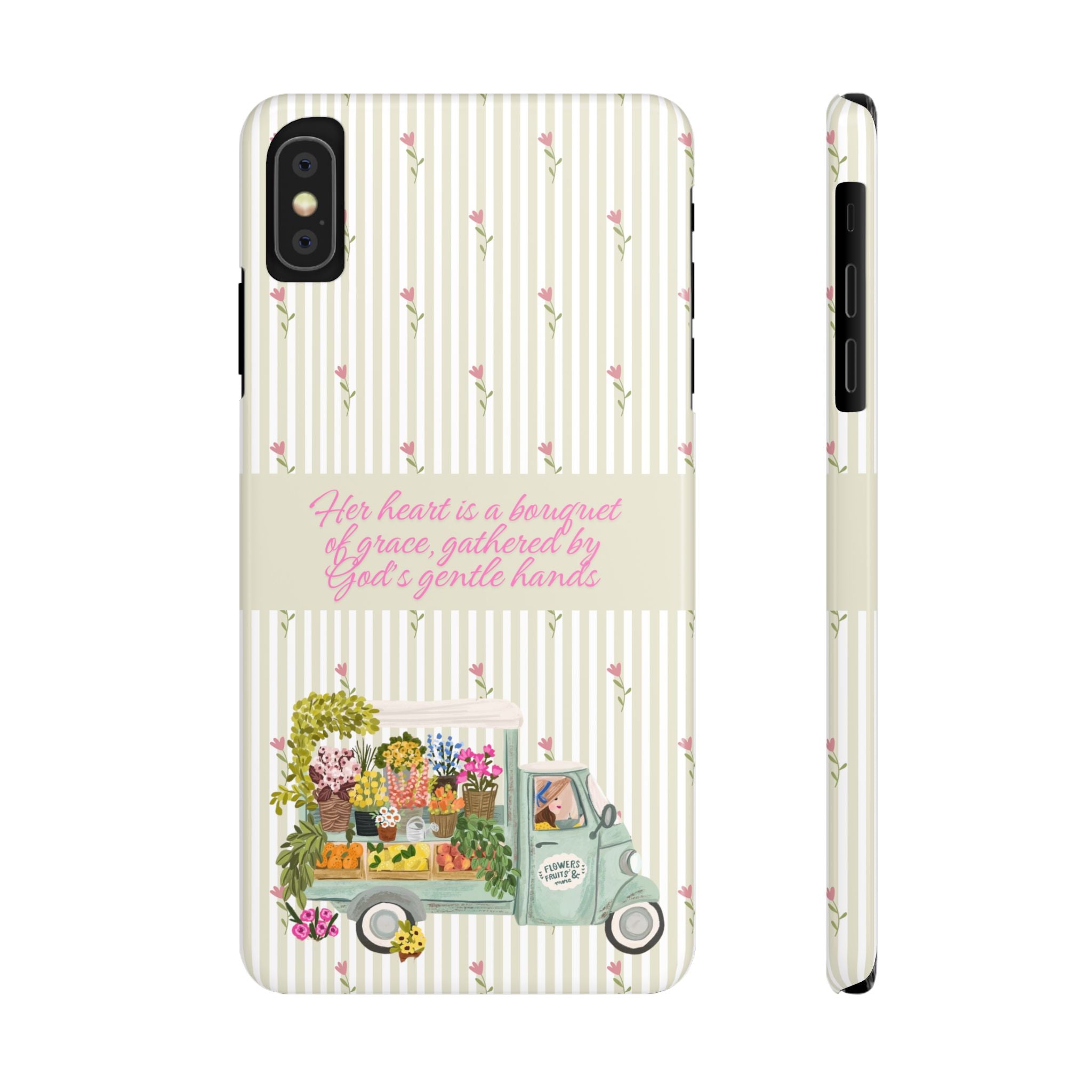 Her Heart Is A Bouquet Of Grace iPhone Case