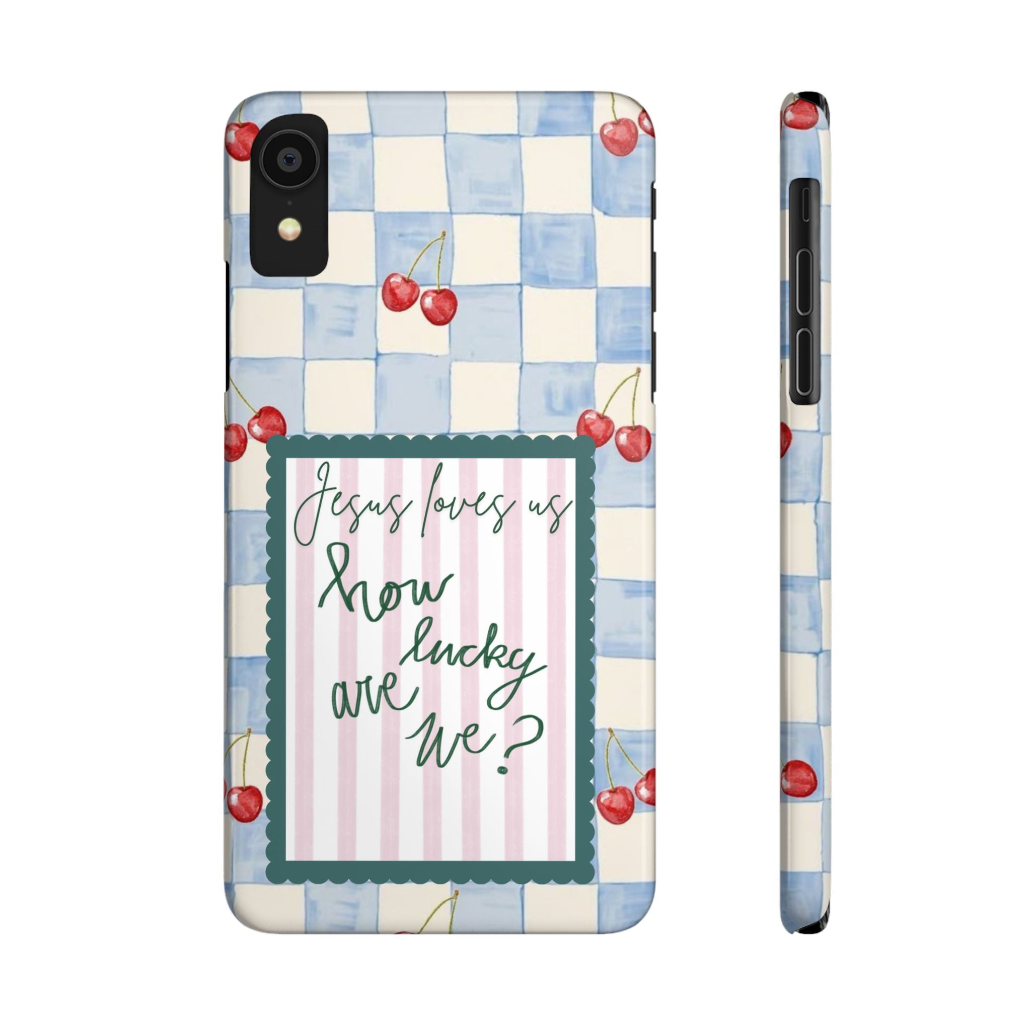 Jesus Loves Us iPhone Case