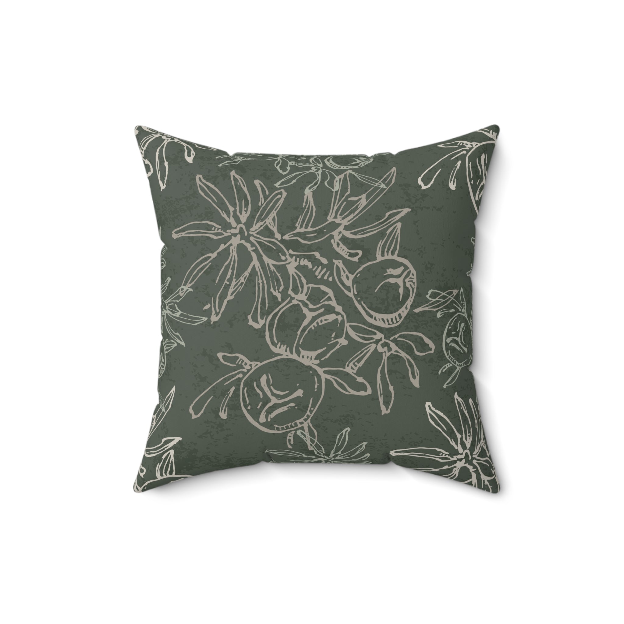 Peachy Green Pillow