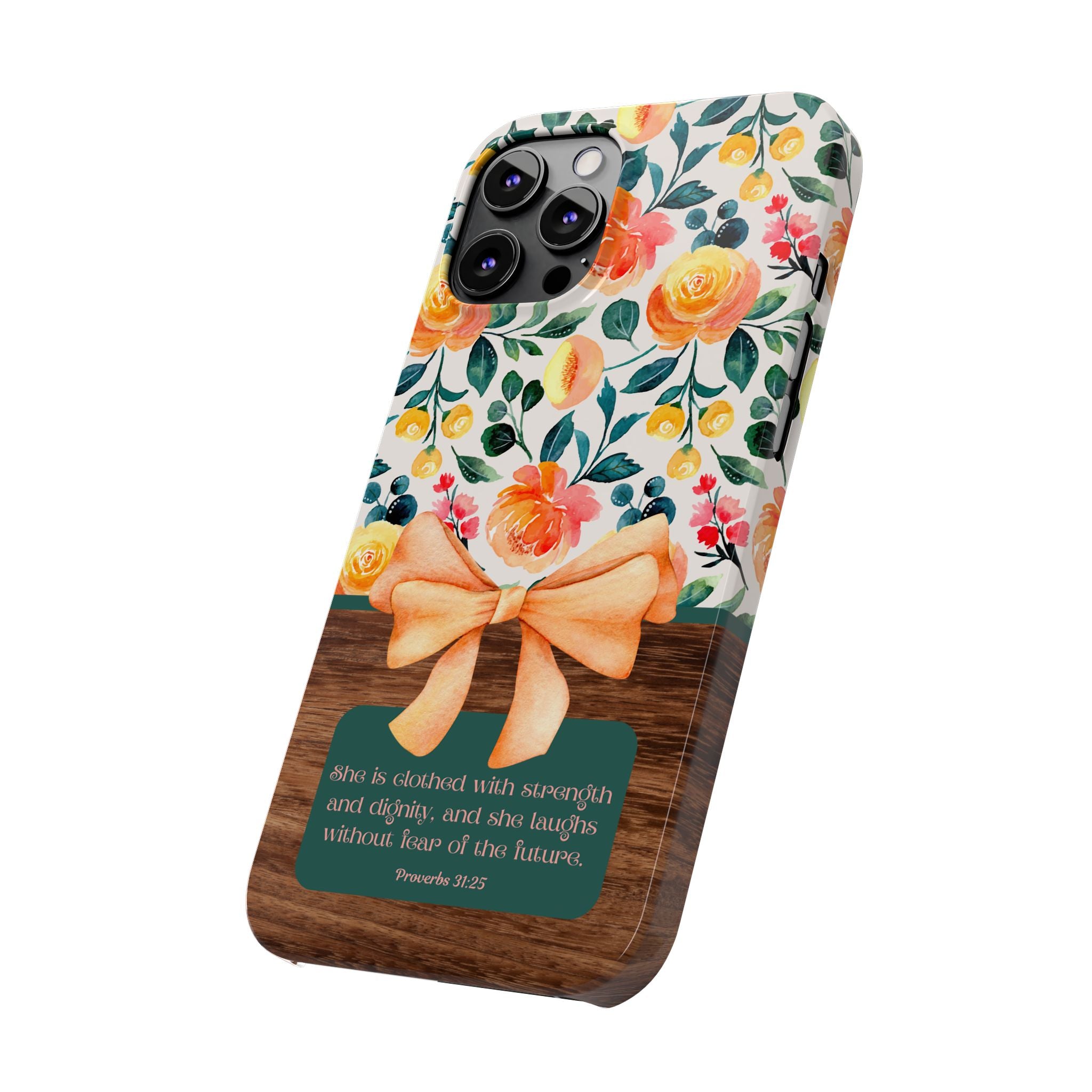 She Is Clothed With Strength & Dignity iPhone Case