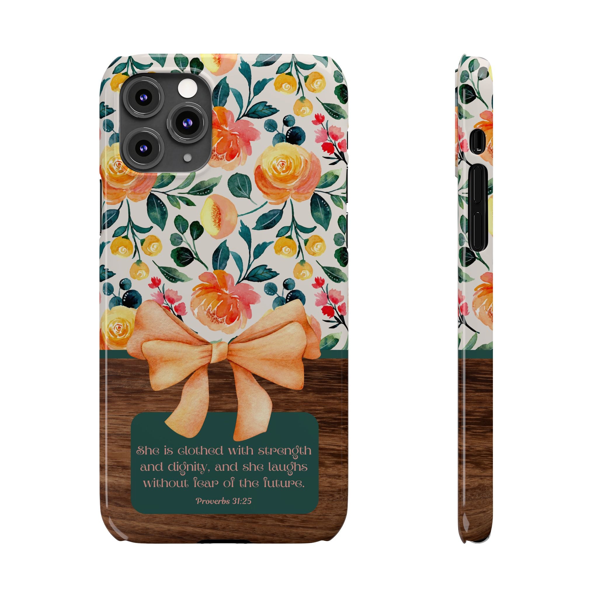 She Is Clothed With Strength & Dignity iPhone Case