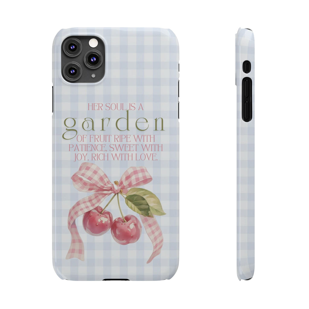 Her Soul Is A Garden iPhone Case
