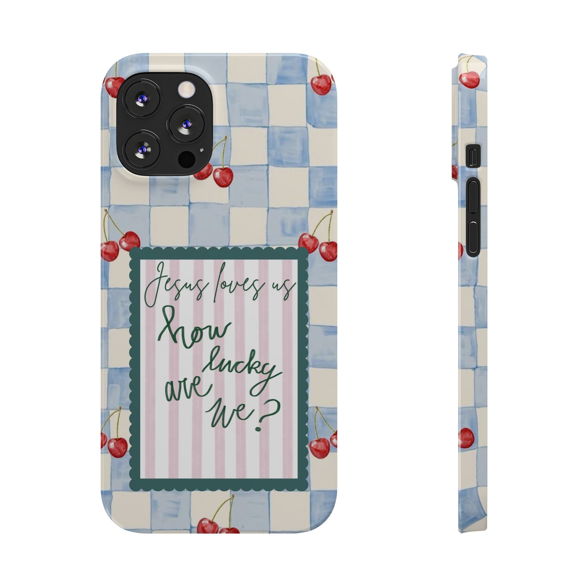 Jesus Loves Us iPhone Case