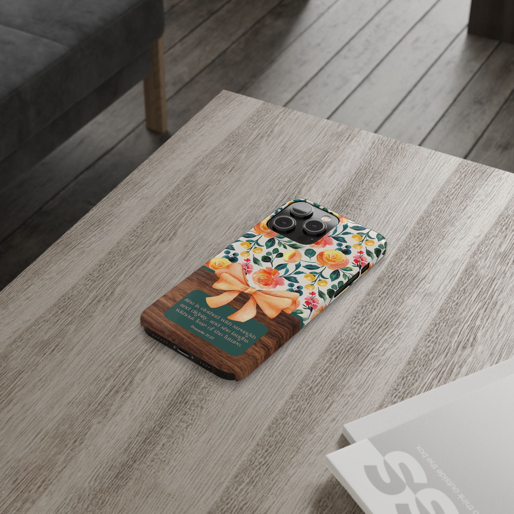 She Is Clothed With Strength & Dignity iPhone Case