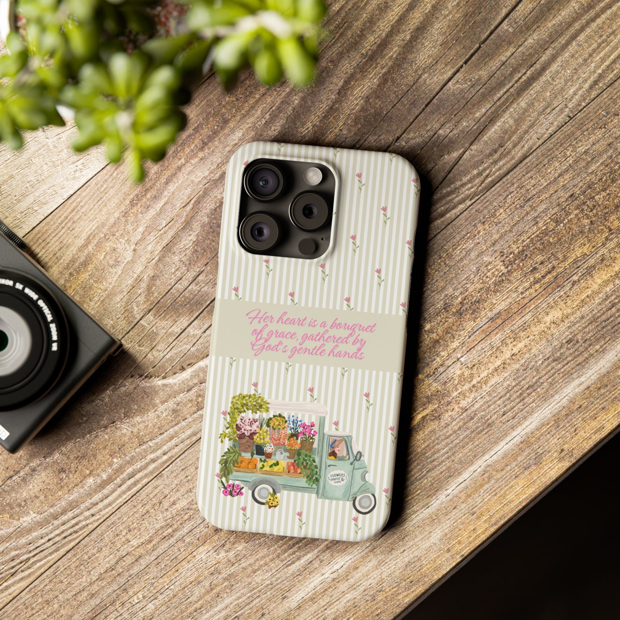 Her Heart Is A Bouquet Of Grace iPhone Case