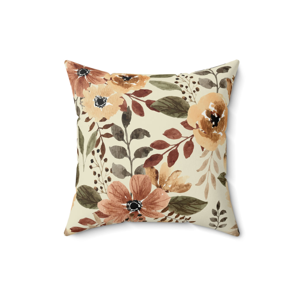 Neutral Flower Pillow