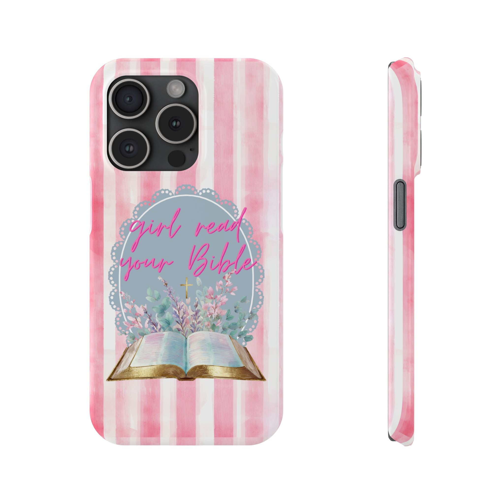 Girl Read Your Bible iPhone Case