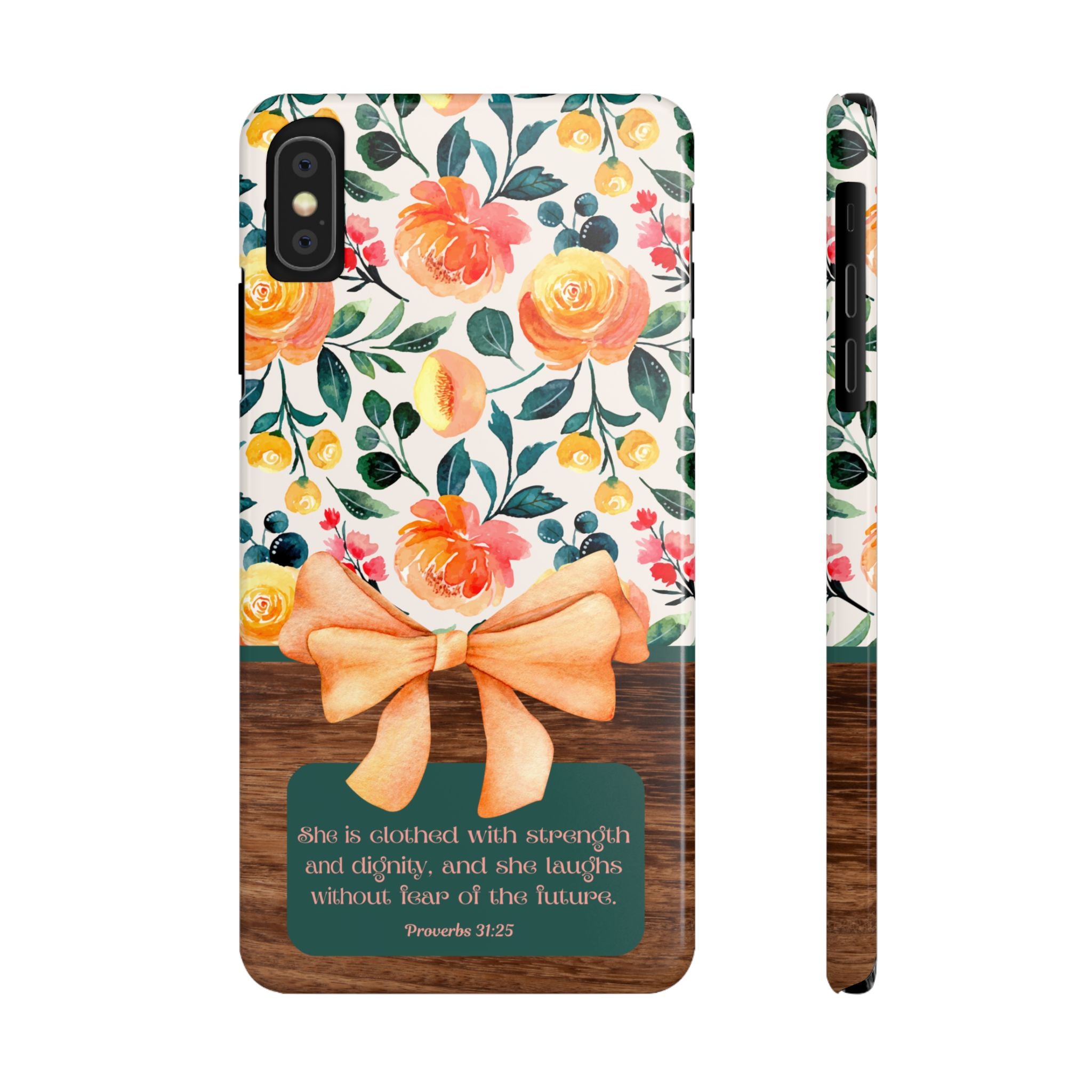 She Is Clothed With Strength & Dignity iPhone Case