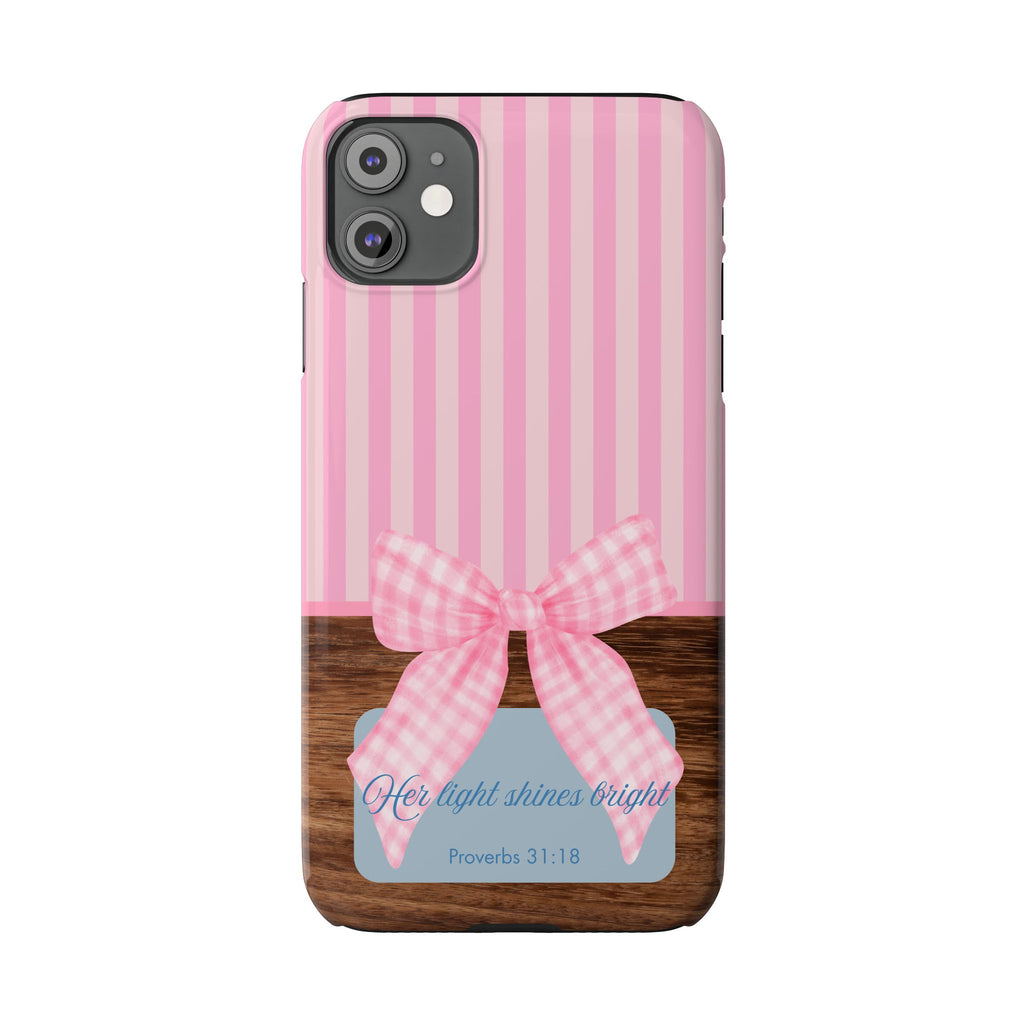 Her Light Shines Bright iPhone Case